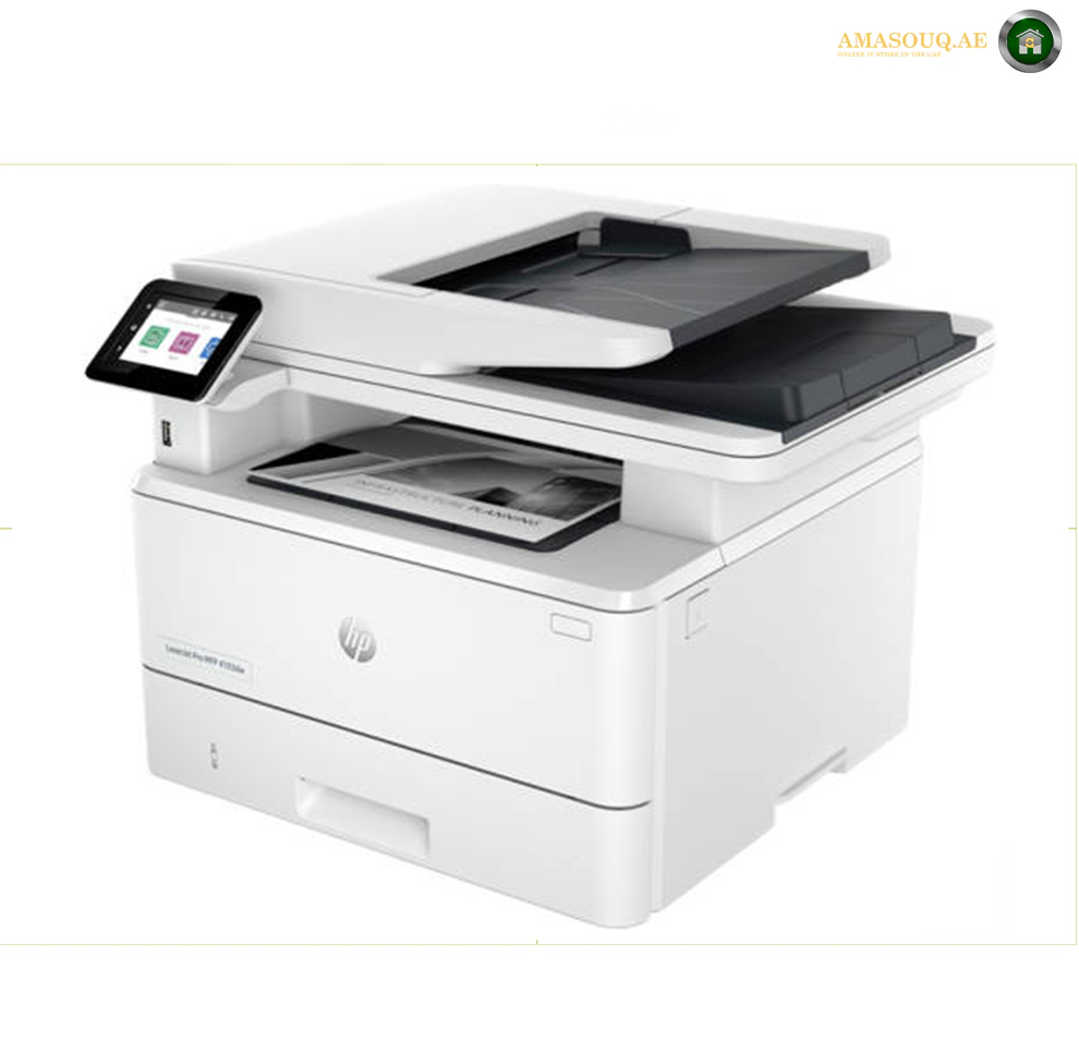 HP LaserJet Pro MFP 4103dw Printer, 2.7" Color Touchscreen Display, Up to 42ppm Print Speed, Up to 40cpm Copy Speed, 50 Sheets ADF Capacity, White | 2Z627A