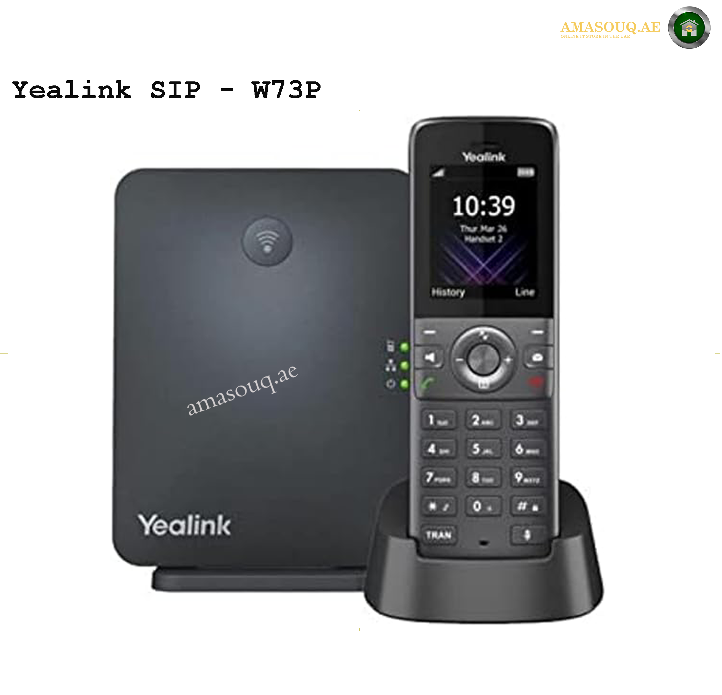 Yealink - W73P DECT Phone System - Buy Online - amasouq.ae – YOUR ...