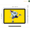 Wacom MovinkPad 11 Android Mobile Drawing Tablet, 11" 2K IPS, Mediatek Helio G99, 8GB RAM, 128 GB Storage, Quick Draw Feature, with Battery-Free Slim Pro Pen 3, Android 14, Light Gray | DTHA116C