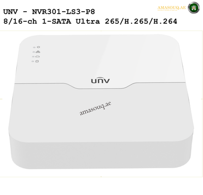 UNV NVR - 8 PoE - NVR301-08LS3-P8