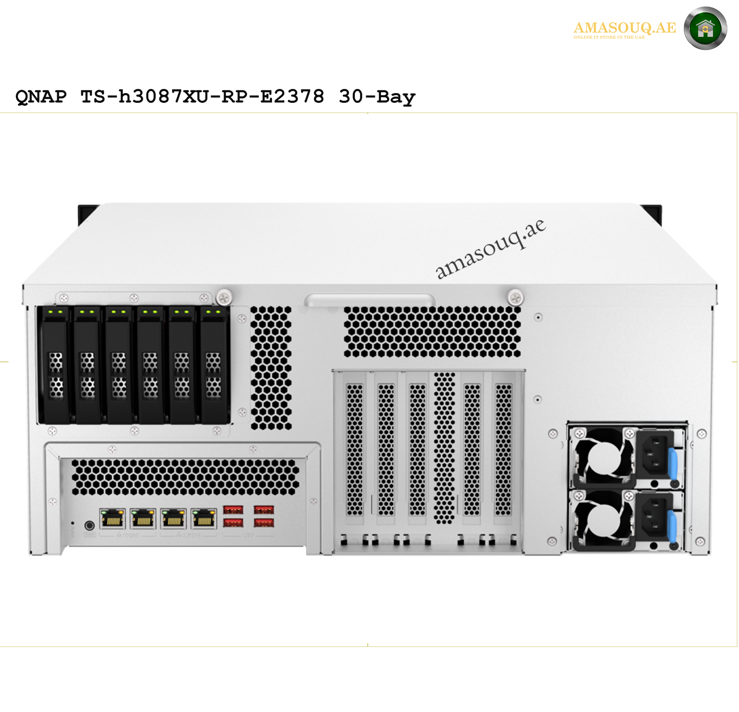 QNAP - TS-h3087XU-RP-E2378-64G - 30 Bay Rackmount