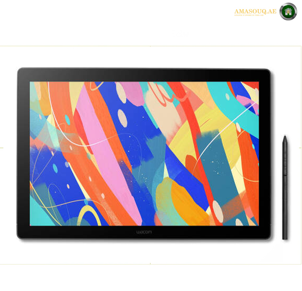 Wacom Cintiq 16 Graphic Tablet, 16" WQXGA 60Hz Display, ExpressKeys, Tilt Support, Anti-Glare Screen, Tablet, USB-C Connectivity, Anti Glare, Wacom Pro Pen 3 Technology, Black | DTK168K0B