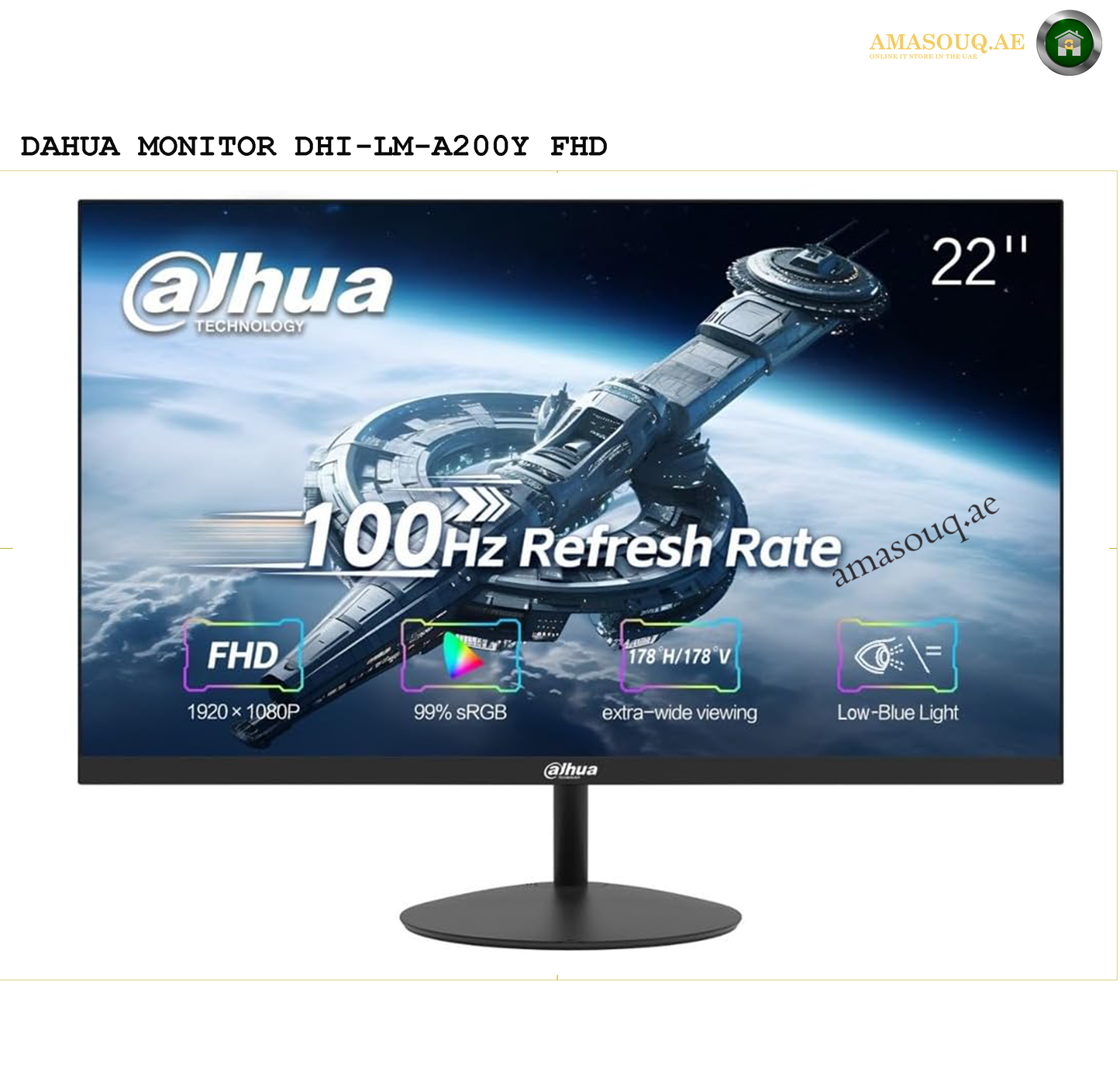 DAHUA Borderless Monitor - LM22-A200Y - 22" & LM24-A200Y - 24"