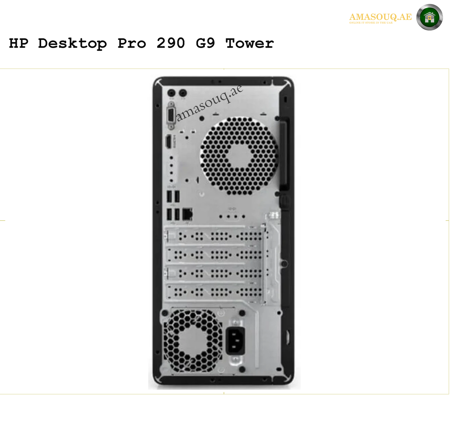 HP Pro 290 G9 Tower Desktop | AMASOUQ.AE BACK VIEW
