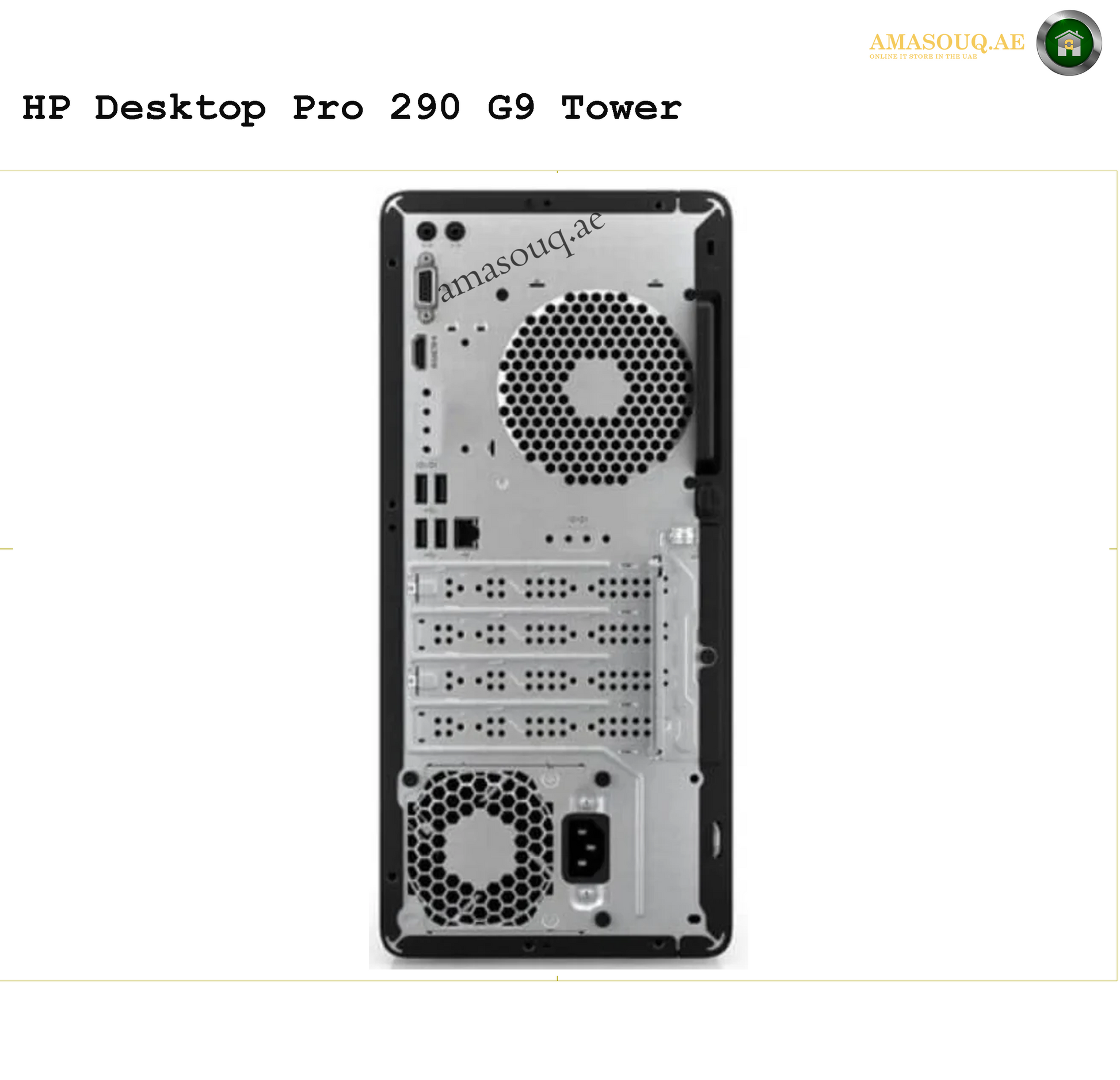 HP Pro 290 G9 Tower Desktop | AMASOUQ.AE BACK VIEW