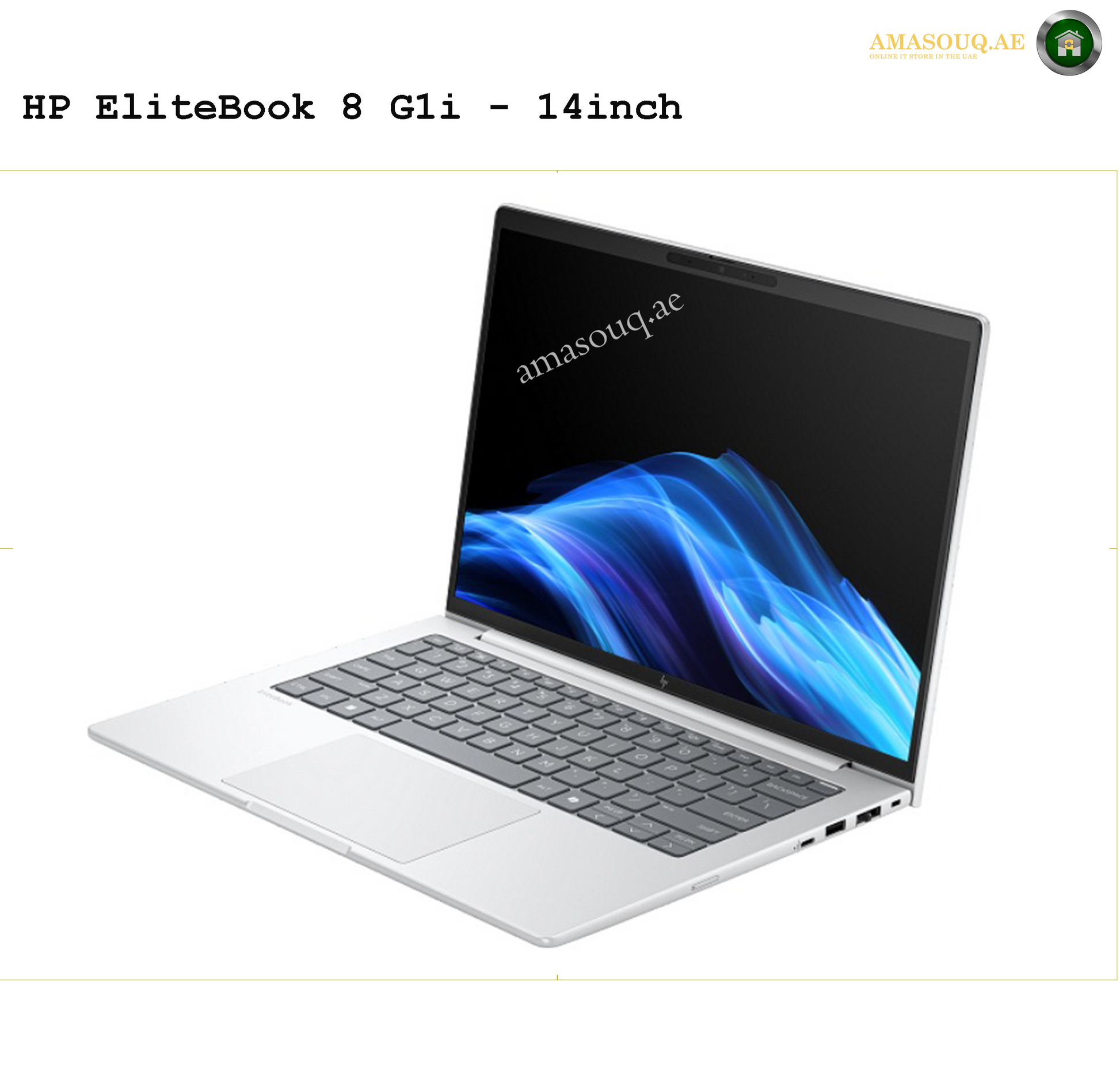 HP EliteBook 8 G1i DOS - 14.0 inch | AMASOU.AE SIDE VIEW 1
