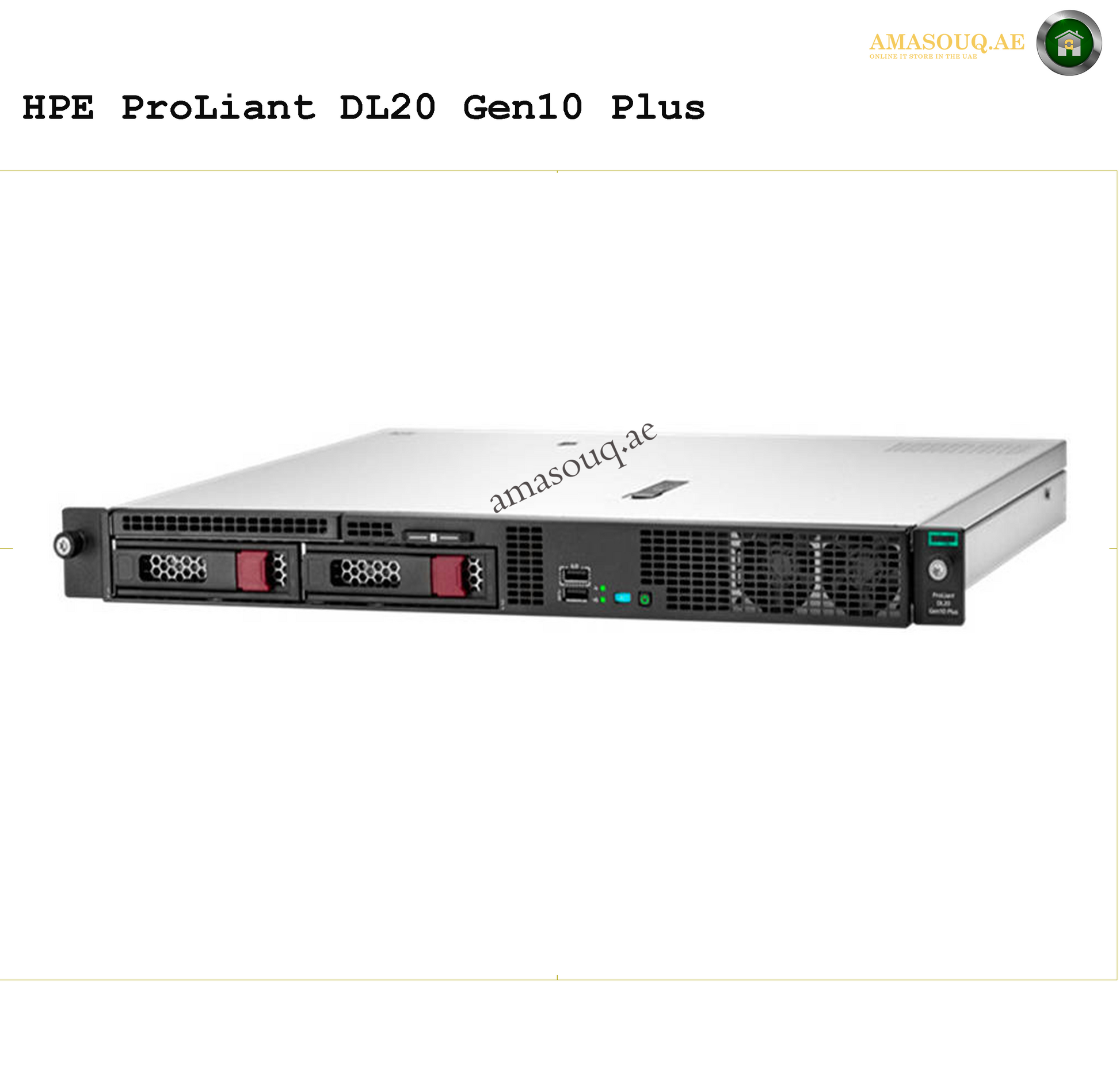 HPE ProLiant DL20 Gen10 Plus Server | AMASOUQ.AE 1