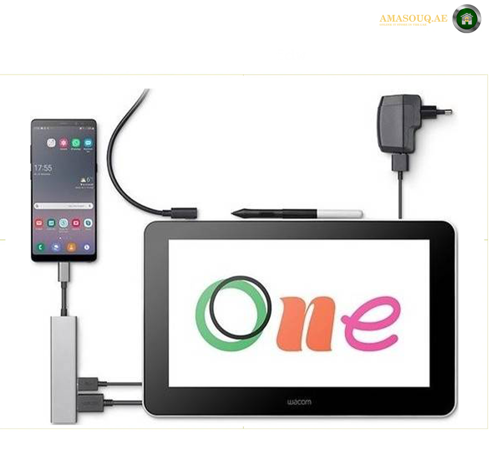 Wacom One Creative Pen Display, 13.3 Inch Pen - Black | DTC133W0B