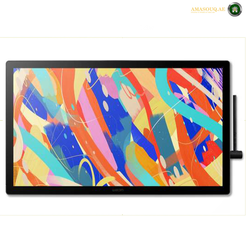Wacom Cintiq 24 Graphic Tablet, 23.8" Display, 1920x1080 Resolution, ExpressKeys, Tilt Support, Anti-Glare Screen, Tablet, USB-C Connectivity, Ergonomic Stand | DTK246K0B