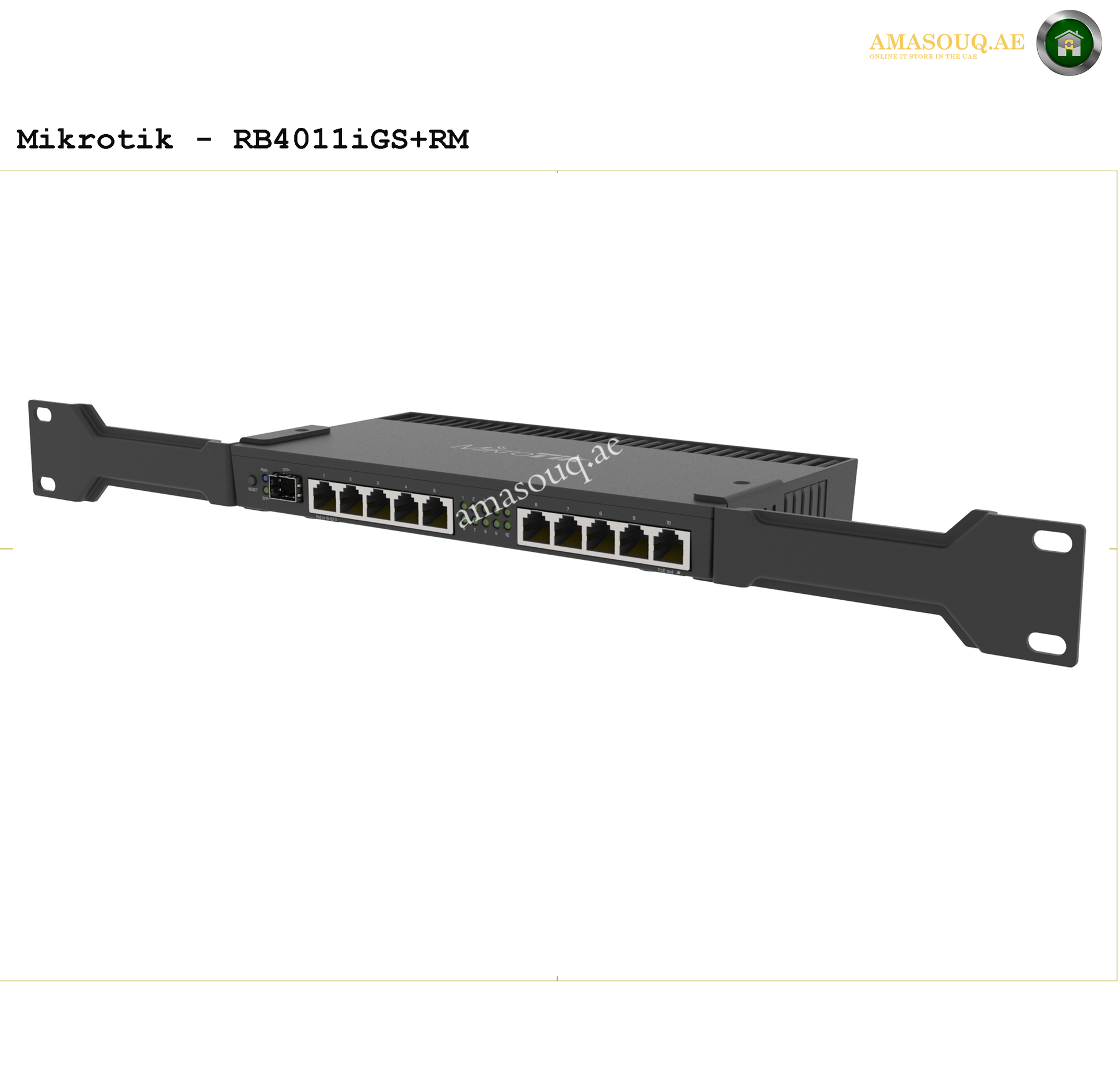 MikroTik RB4011iGS+RM | AMASOUQ.AE SIDE VIEW