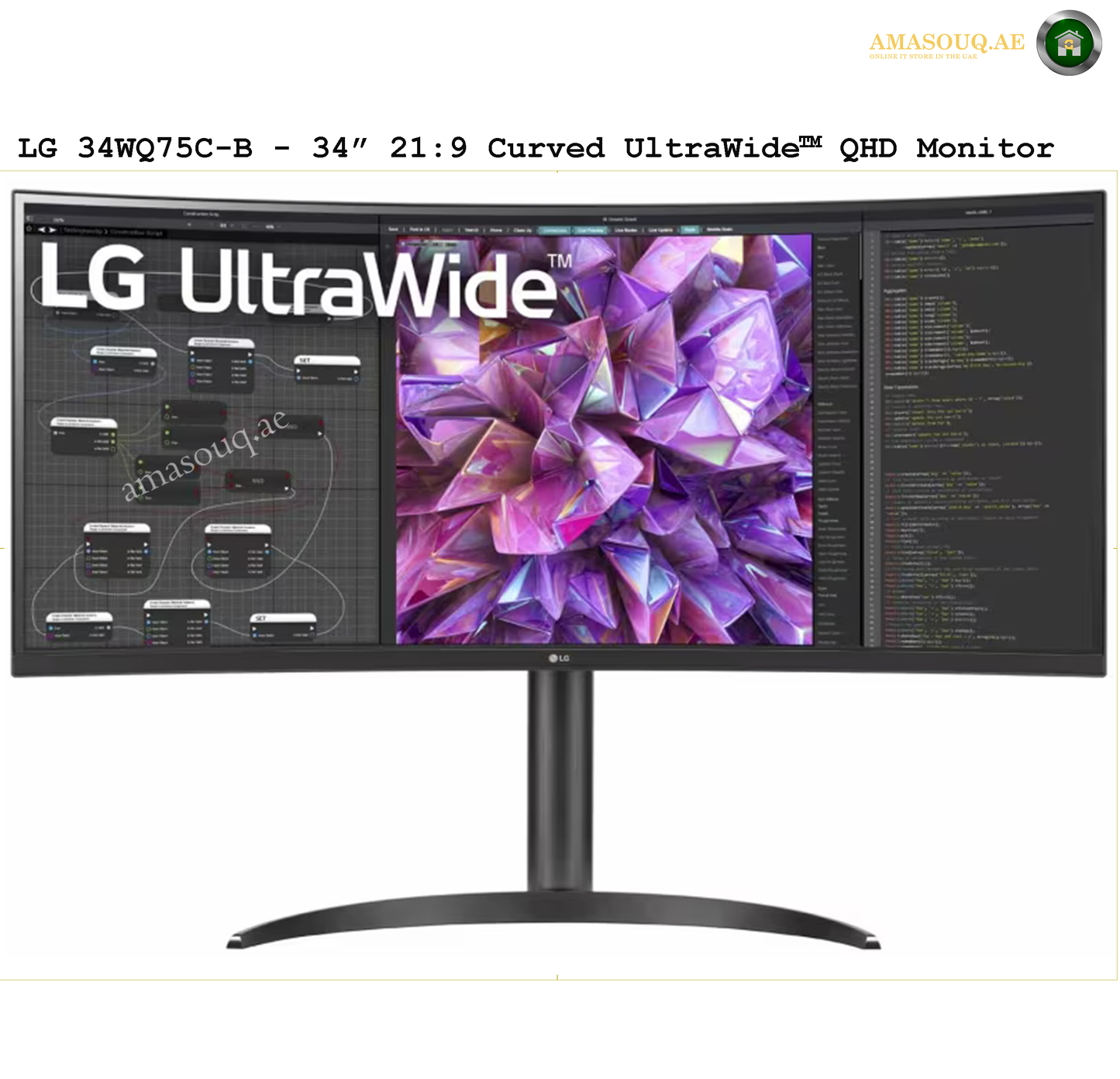 LG QHD UltraWide IPS  - LG 34WQ75C-B / 34"