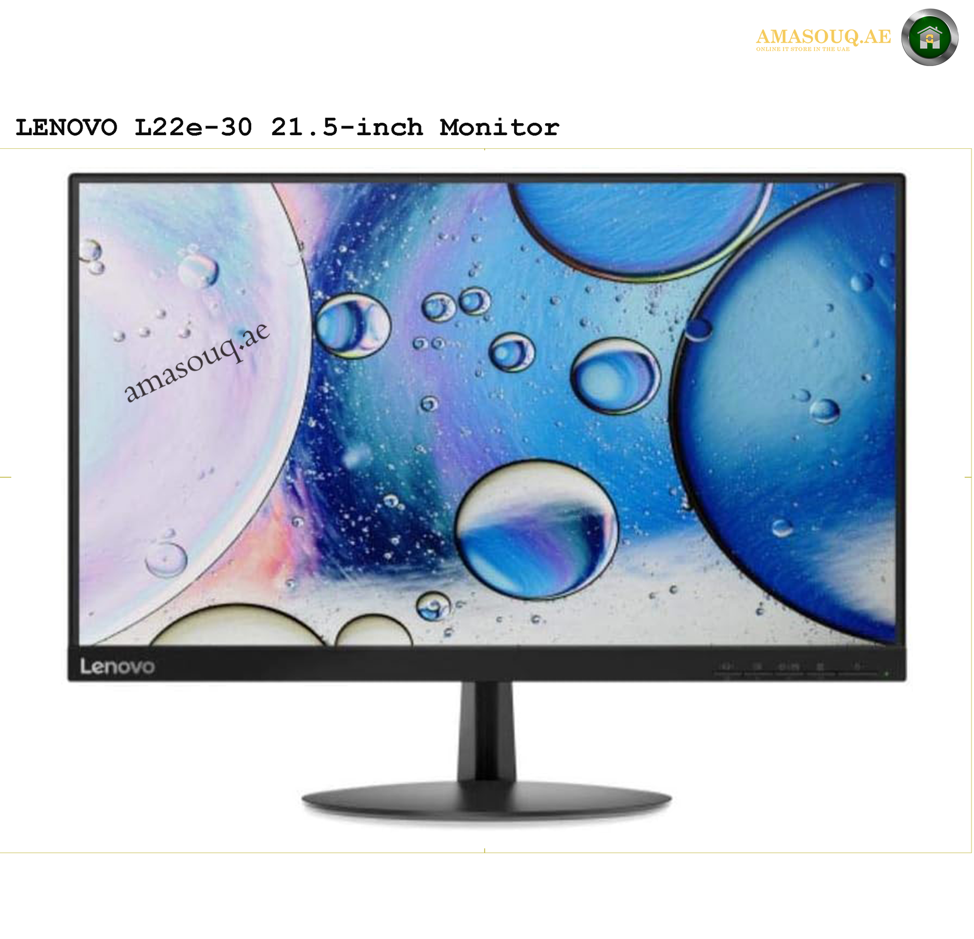 Lenovo Monitor - L22e-30 / 21.5" | AMASOUQ.AE 3