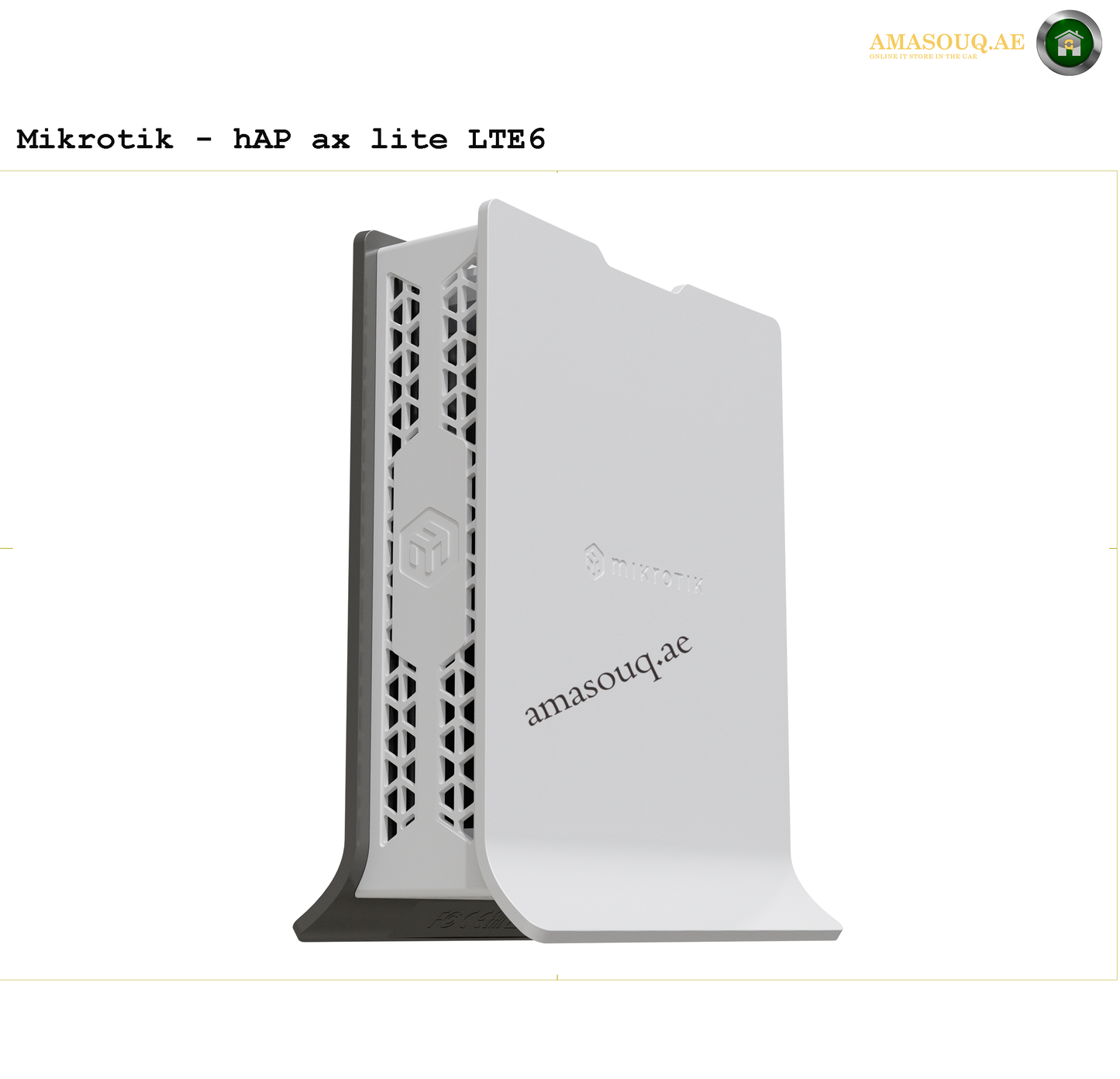Mikrotik HAP ax lite LTE6 router Back View | AMASOUQ.AE