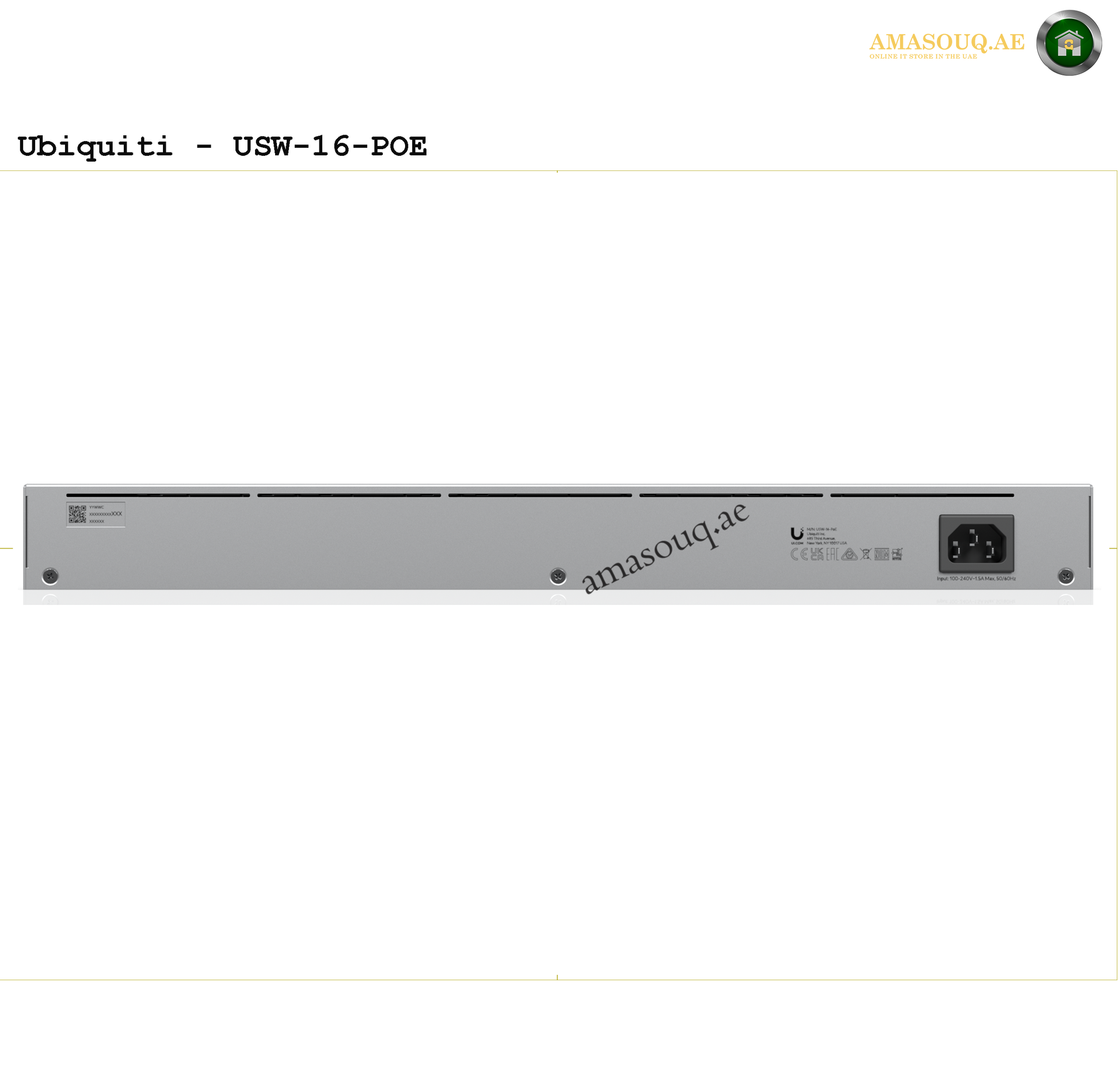 Ubiquiti - Standard 16 PoE - USW-16-POE | AMASOUQ.AE 2