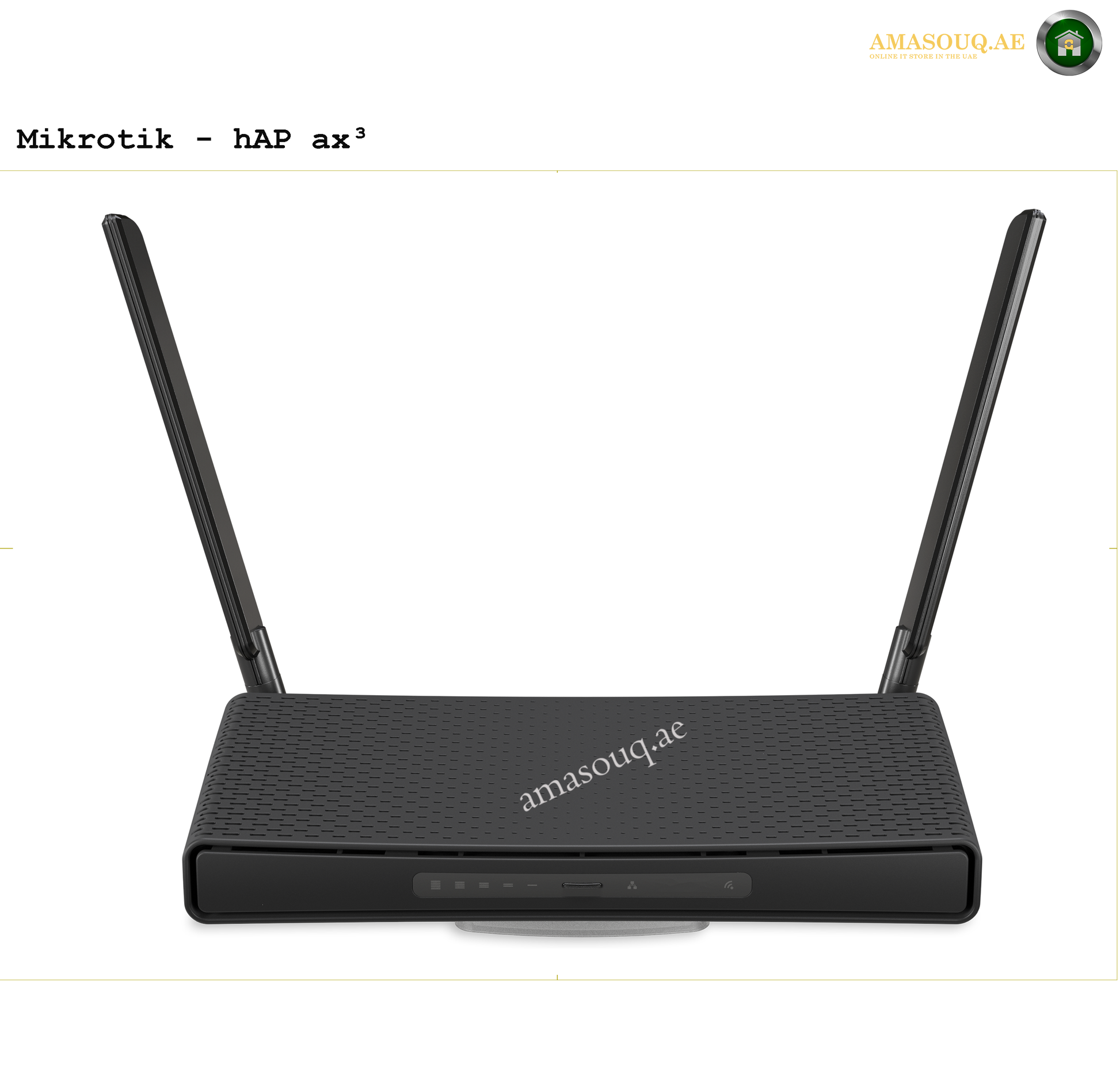  Mikrotik HAP AX3  router  AT AMASOUQ.AE - FRONT VIEW