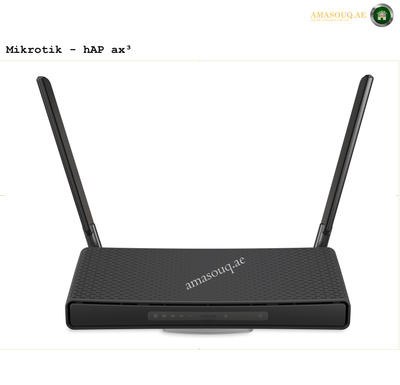  Mikrotik HAP AX3  router  AT AMASOUQ.AE - FRONT VIEW