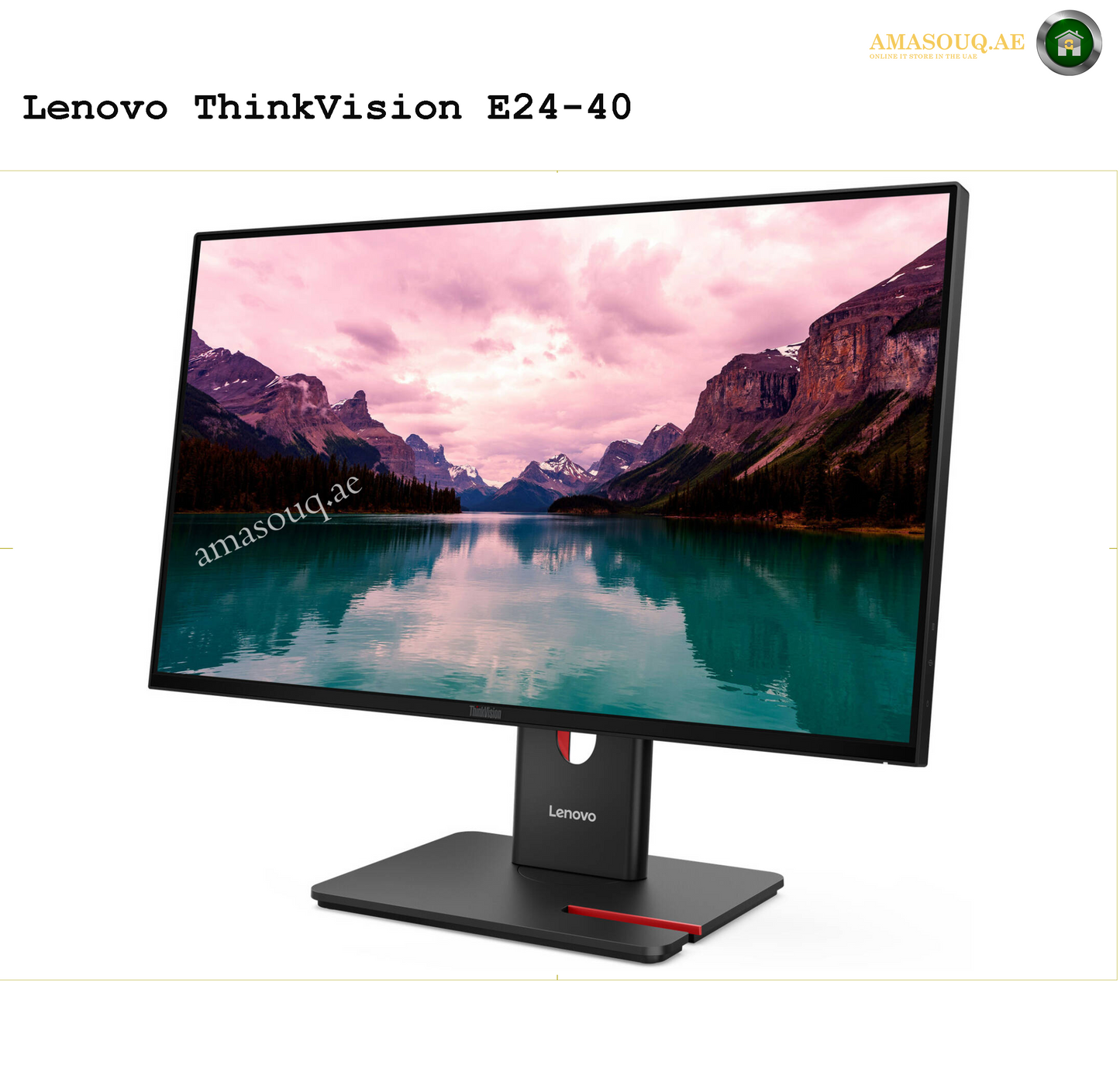 Lenovo ThinkVision E24-40 Monitor – Eye Comfort and Crisp Visuals