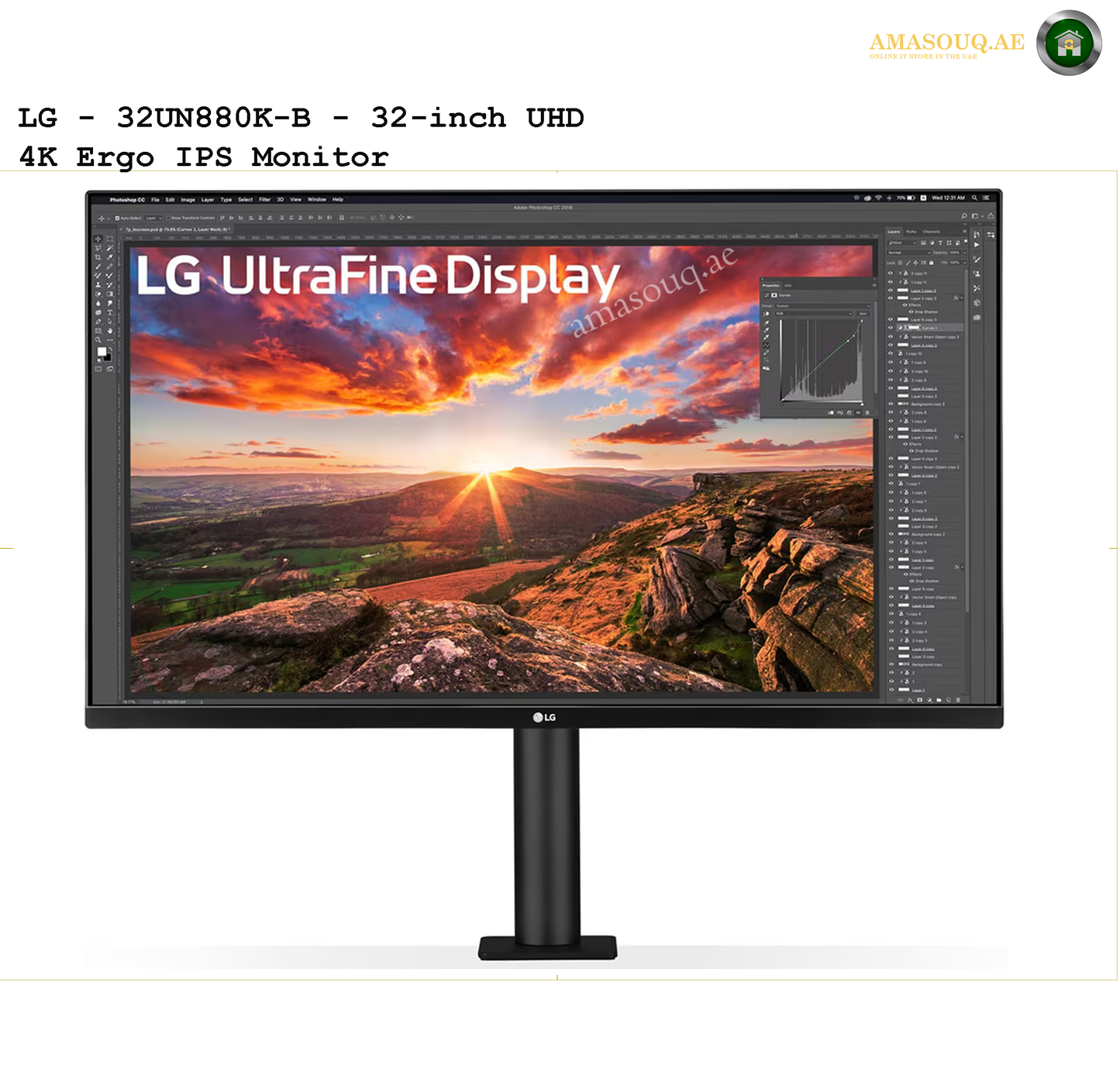 LG 4K  UHD Ergo  Ultrafine - LG 32UN880K-B / 32"