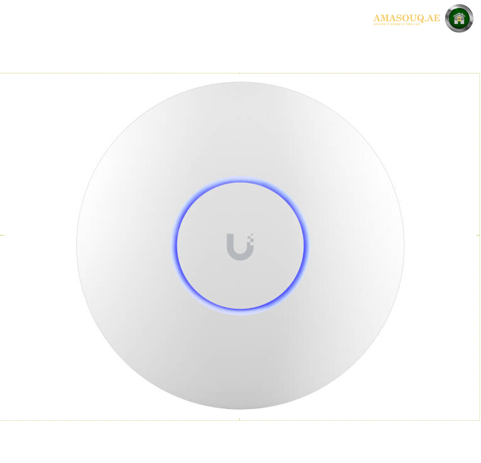 Ubiquiti U6 Enterprise In-Wall AP, WiFi 6E, 10 Spatial Streams, 6 GHz, 4.8 Gbps, 4-Port Switch, White | U6-Enterprise-IW