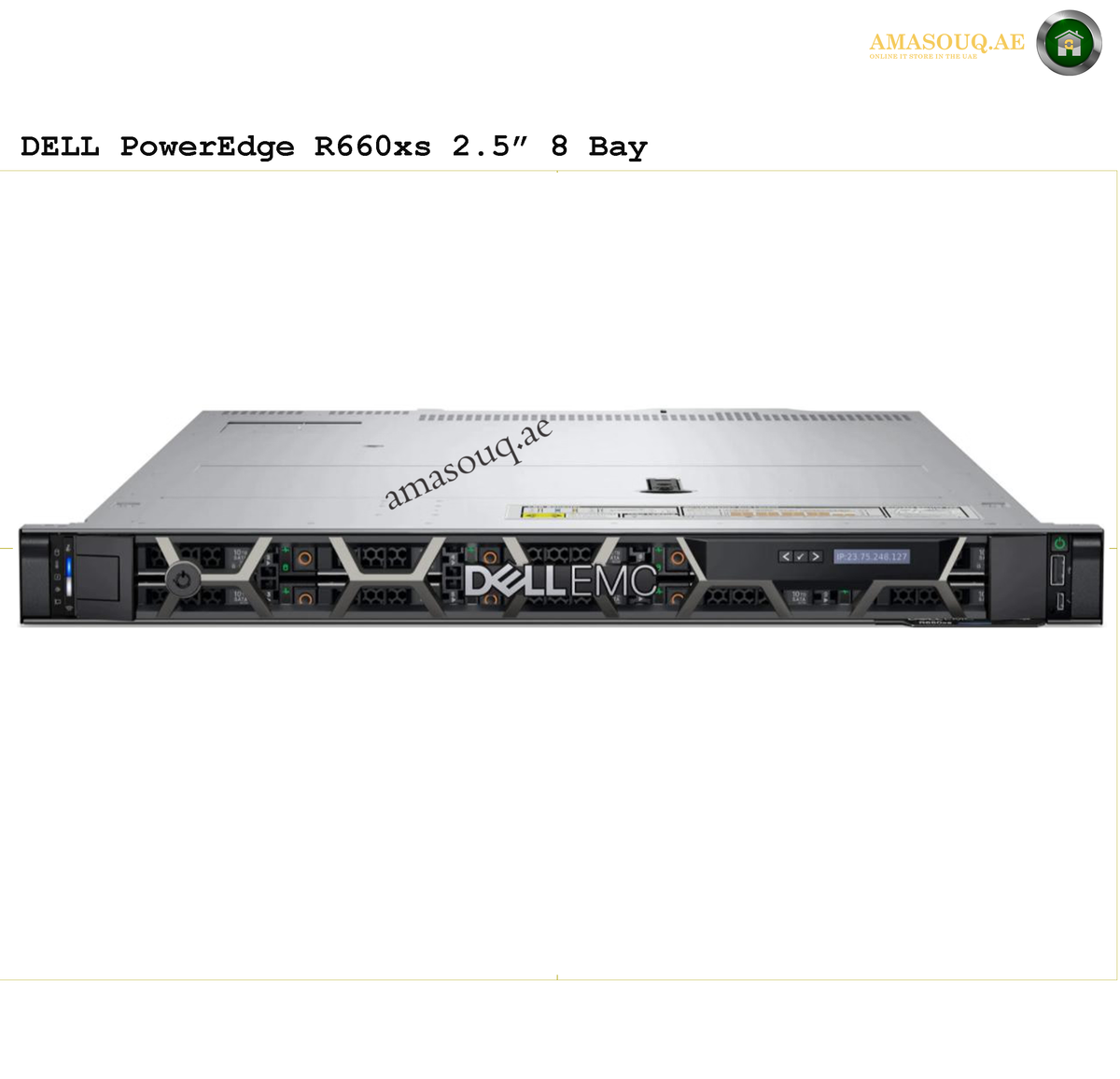 Dell R660xs Rear DELL PowerEdge R660xs Rack Server - Buy Online - amasouq.ae – YOUR ...