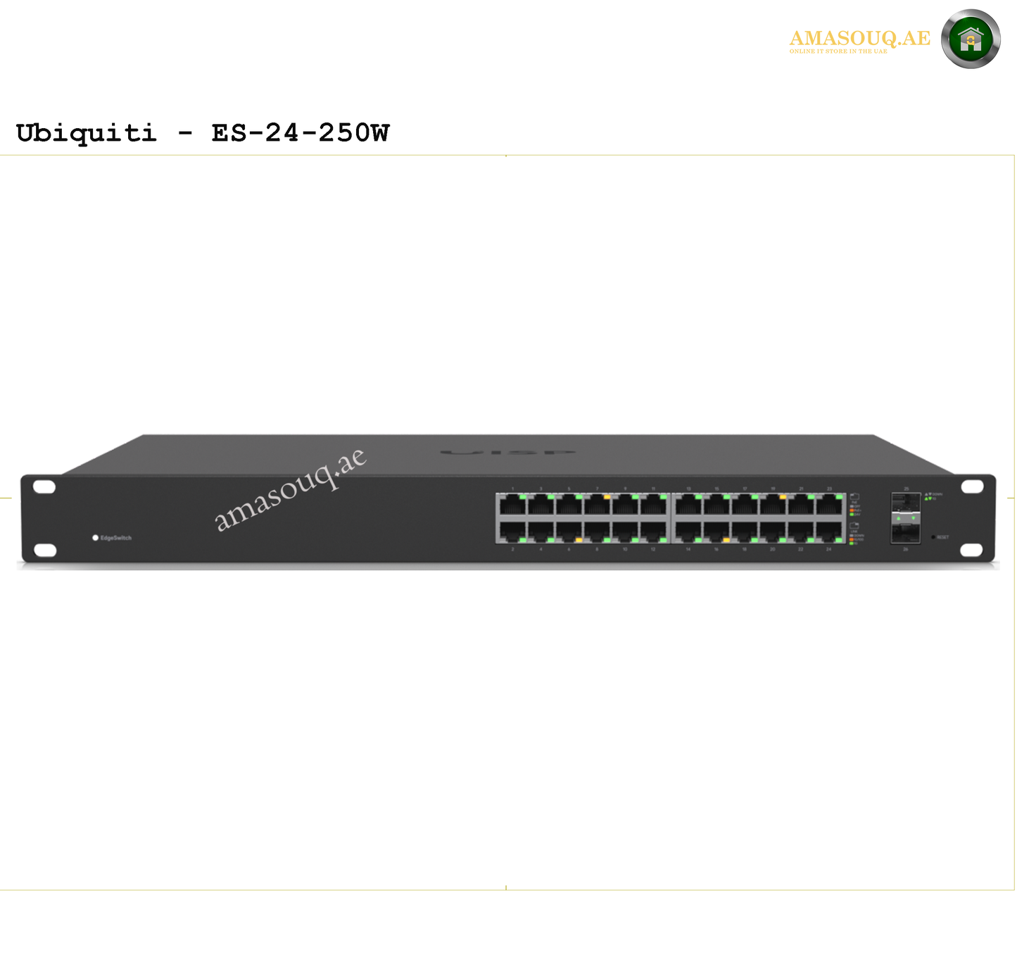 Ubiquiti - EdgeSwitch 24 PoE (250W) - ES-24-250W | High-Performance Managed Switch