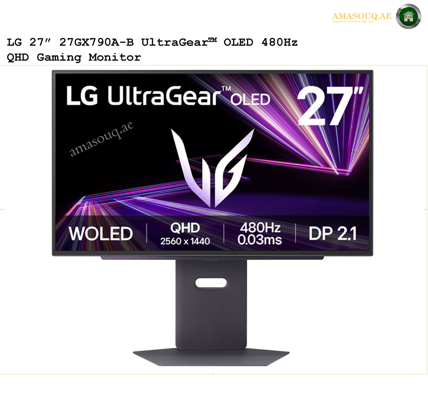 LG QHD OLED Gaming Monitor  - LG 27GX790A-B / 27"
