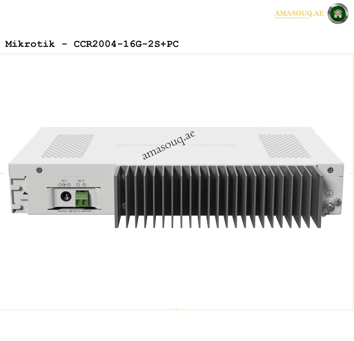 MikroTik CCR2004-16G-2S+PC Router | AMASOUQ.AE BACK VIEW