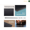 Wacom Intuos Pro Small PTK-470 Drawing Tablet, Pro Pen 3 with 8192 Pressure Levels & Tilt Support, Bluetooth 5.3 & USB-C Connectivity, 10 ExpressKeys 2 Dials Multi-Device Pairing | PTK470K0B