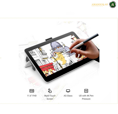 Wacom DTC121W0B Signature Tablet with Monochrome Display One 12pen, 11.6" FHD Screen,