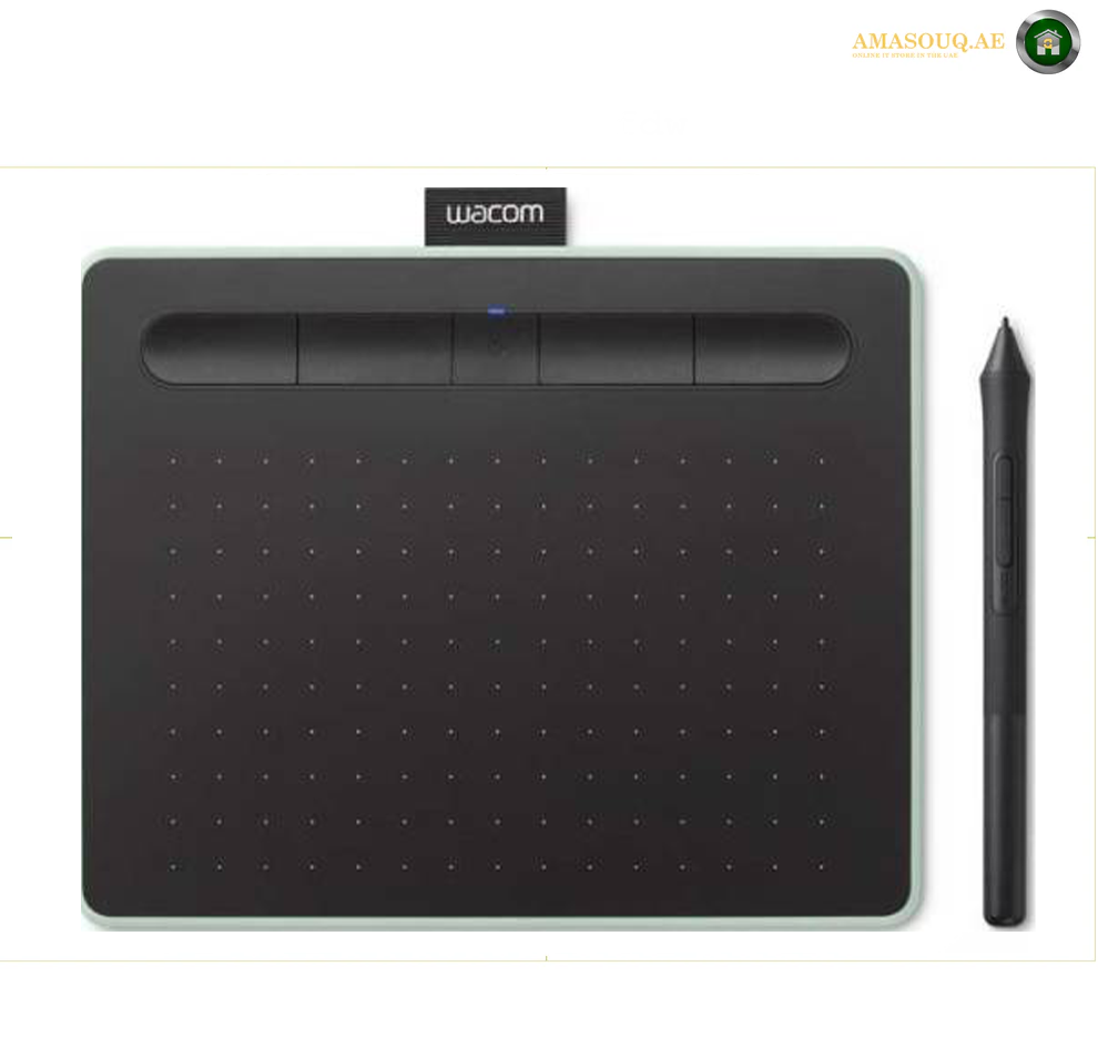 Wacom Intuos S Bluetooth Creative Pen Tablet (Small, Pistachio Green) | CTL-4100WLE-N