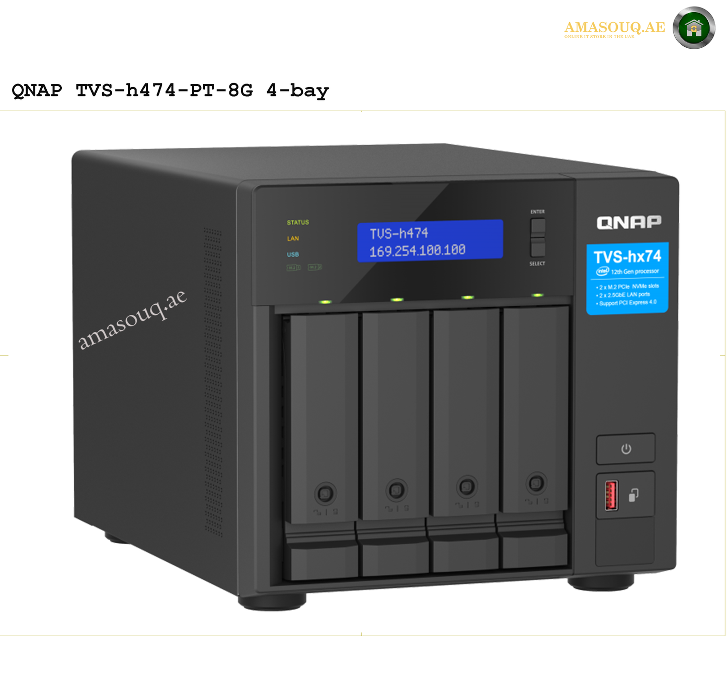 QNAP - TVS-h474 - 4 Bay NAS