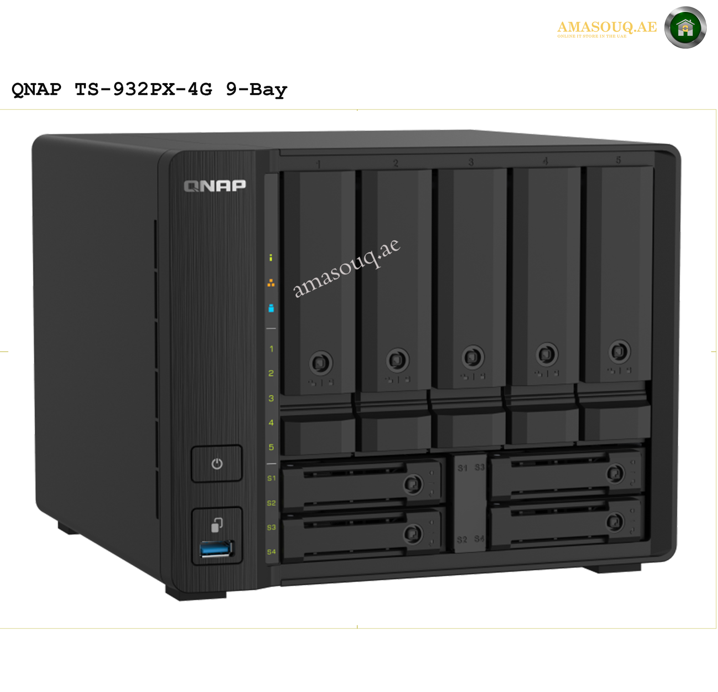 QNAP Tower NAS Storage - 9 Bay