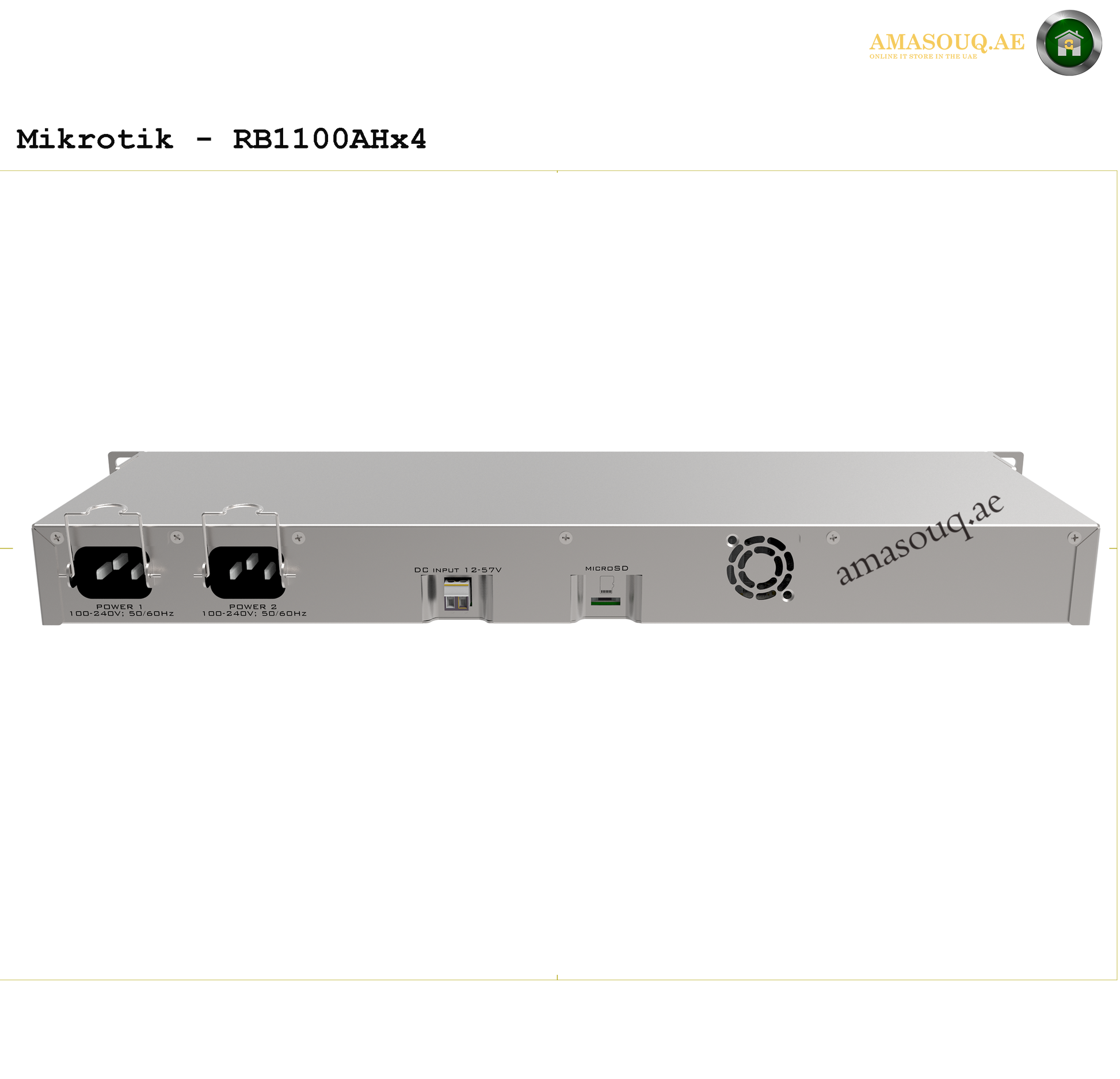 MikroTik RB1100AHx4 | AMASOUQ.AE BACK VIEW