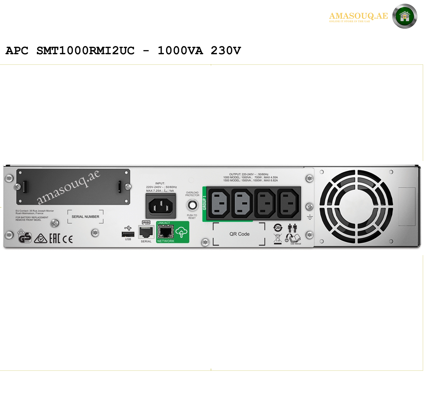 APC SMT1000RMI2UC - 1000VA / 230V