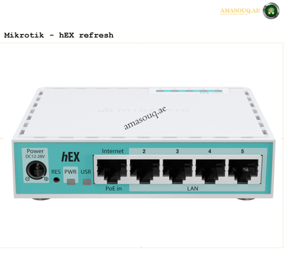 MikroTik E50UG (hEX Refresh) | AMASOUQ.AE - FRONT VIEW
