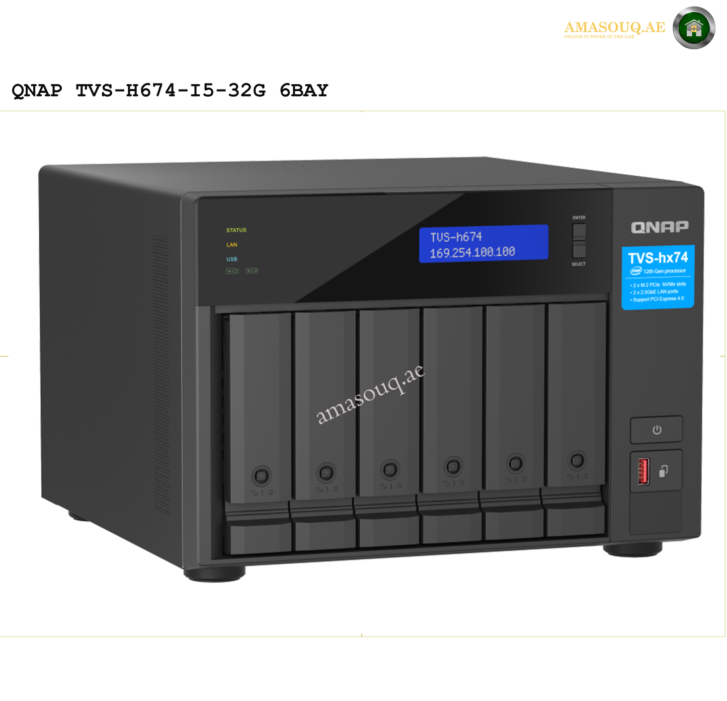 QNAP - Desktop Tower NAS - TVS 6 Bay