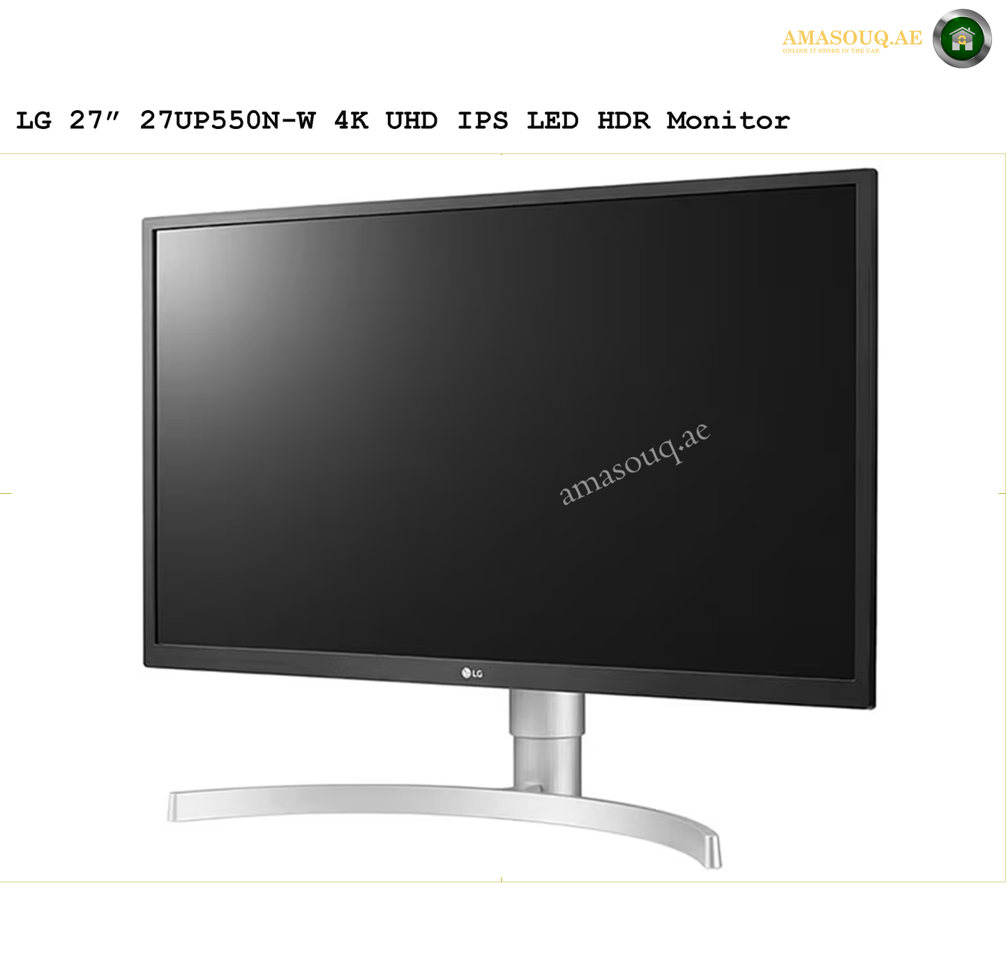 LG 4K UHD  HDR Monitor - LG 27UP550N-W / 27"