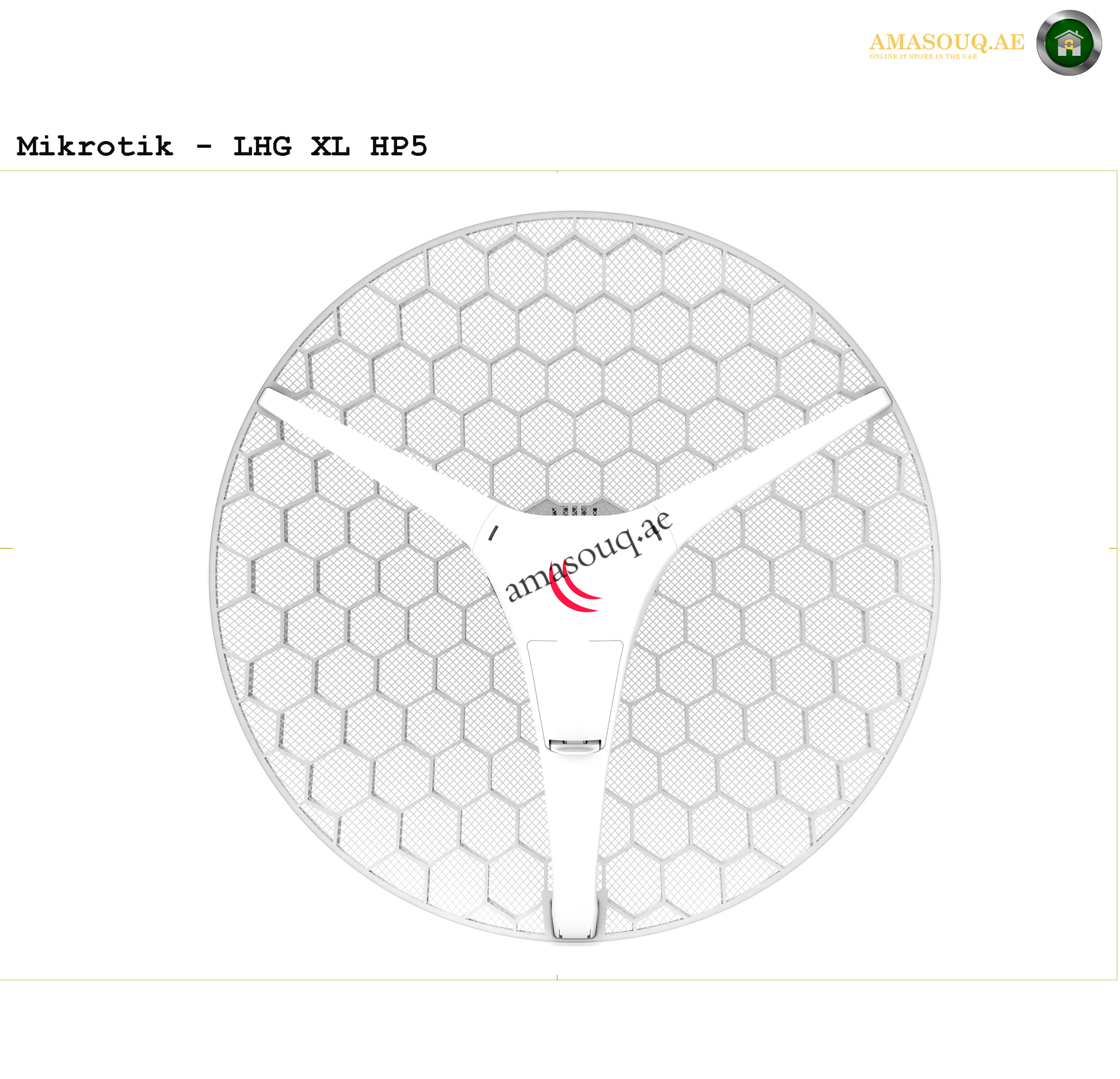 MikroTik RBLHG-5HPnD-XL4pack (LHG XL HP5) | AMASOUQ.AE  FRONT VIEW