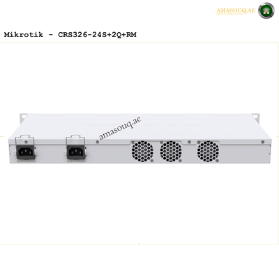 Mikrotik CRS326-24S+2Q+RM router switch on AMASOUQ.AE BACK VIEW