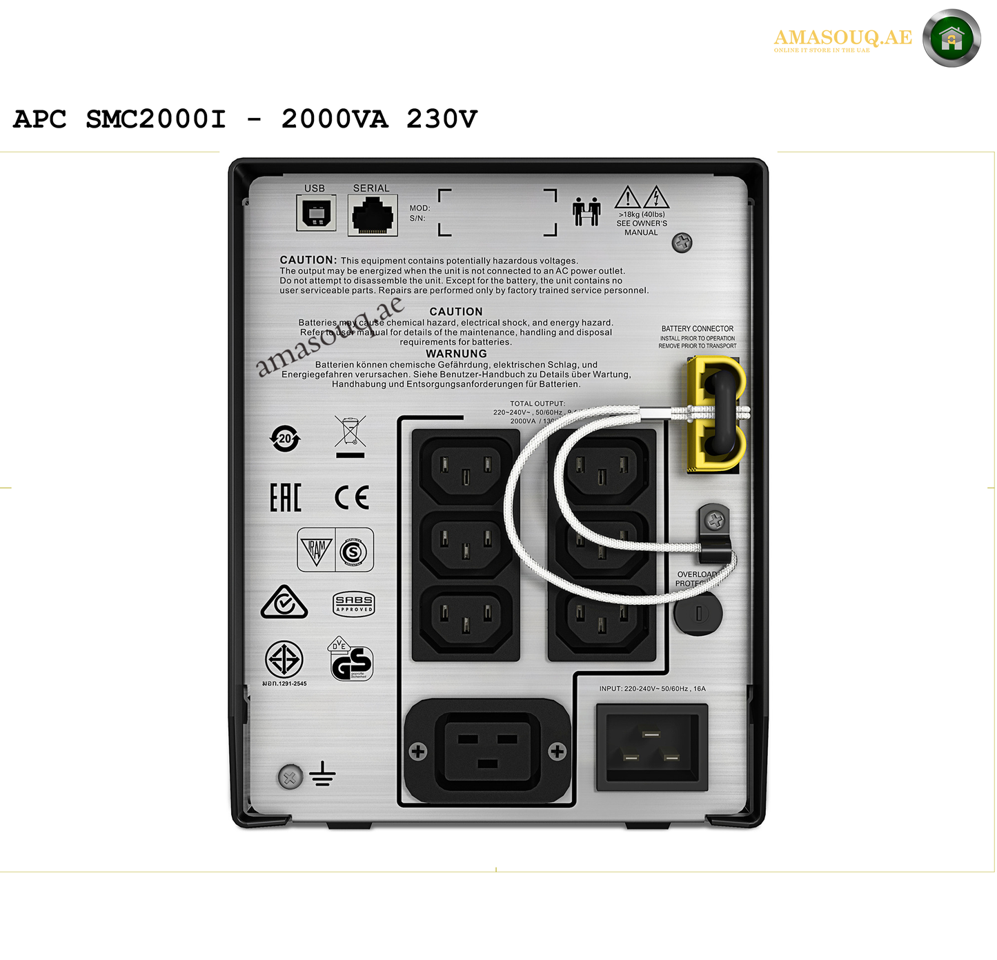 APC SMC2000I Tower - 2000VA / 230V