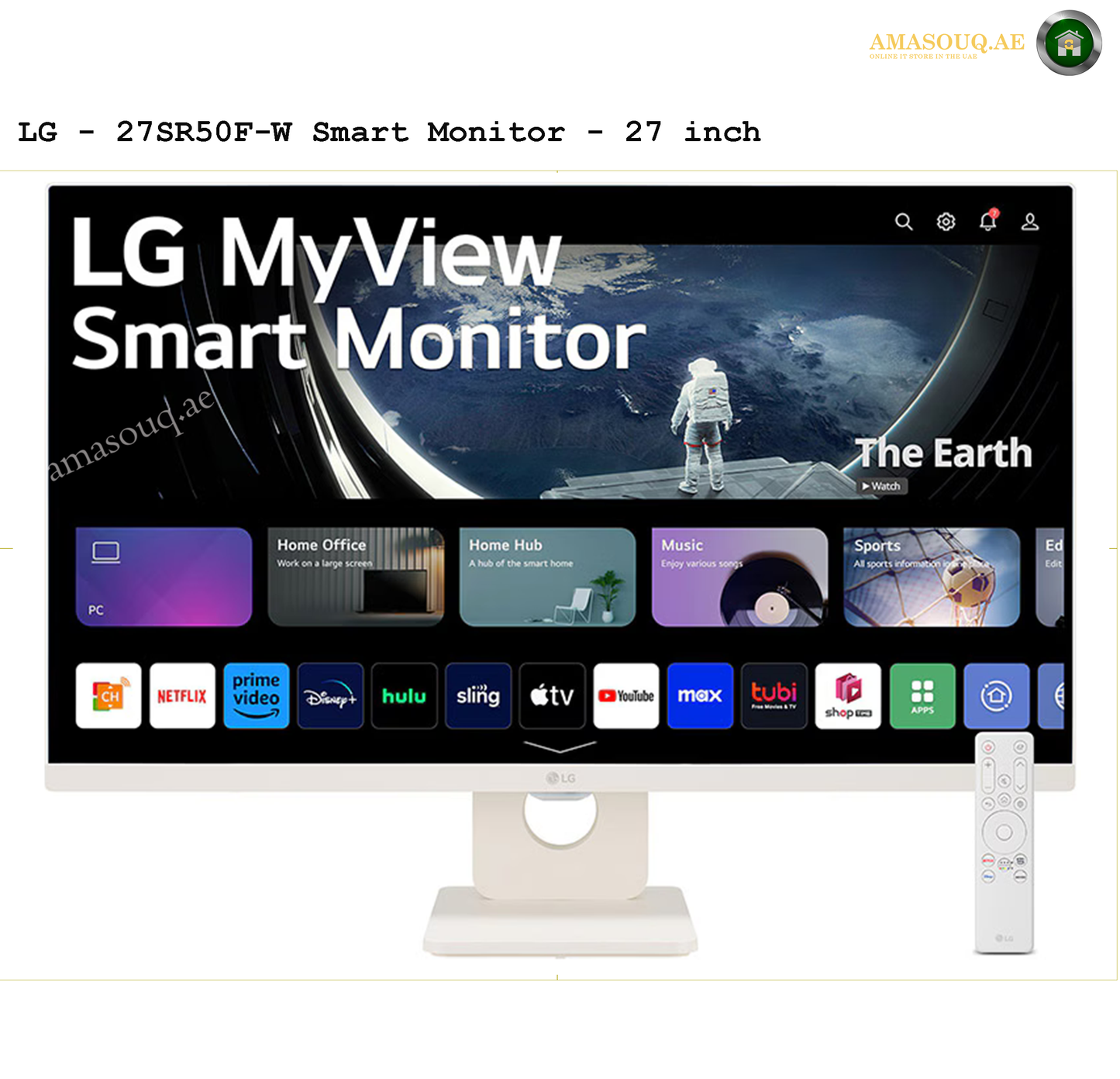 LG FHD Borderless Design IPS Monitor  -  LG 27SR50F-W 27"