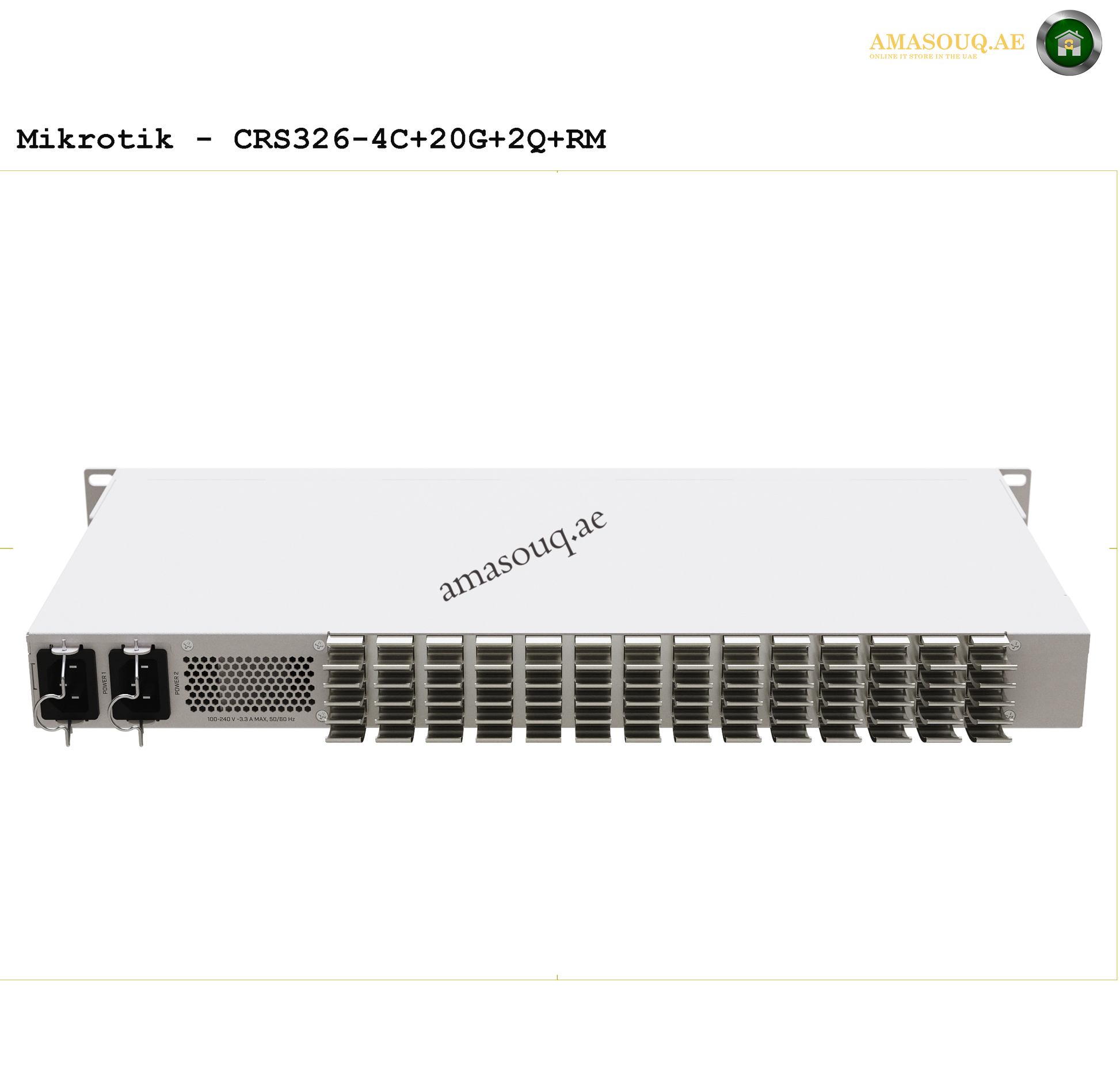 MIKROTIK CRS326-4C+20G+2Q+RM
at AMASOUQ.AE - BACK VIEW