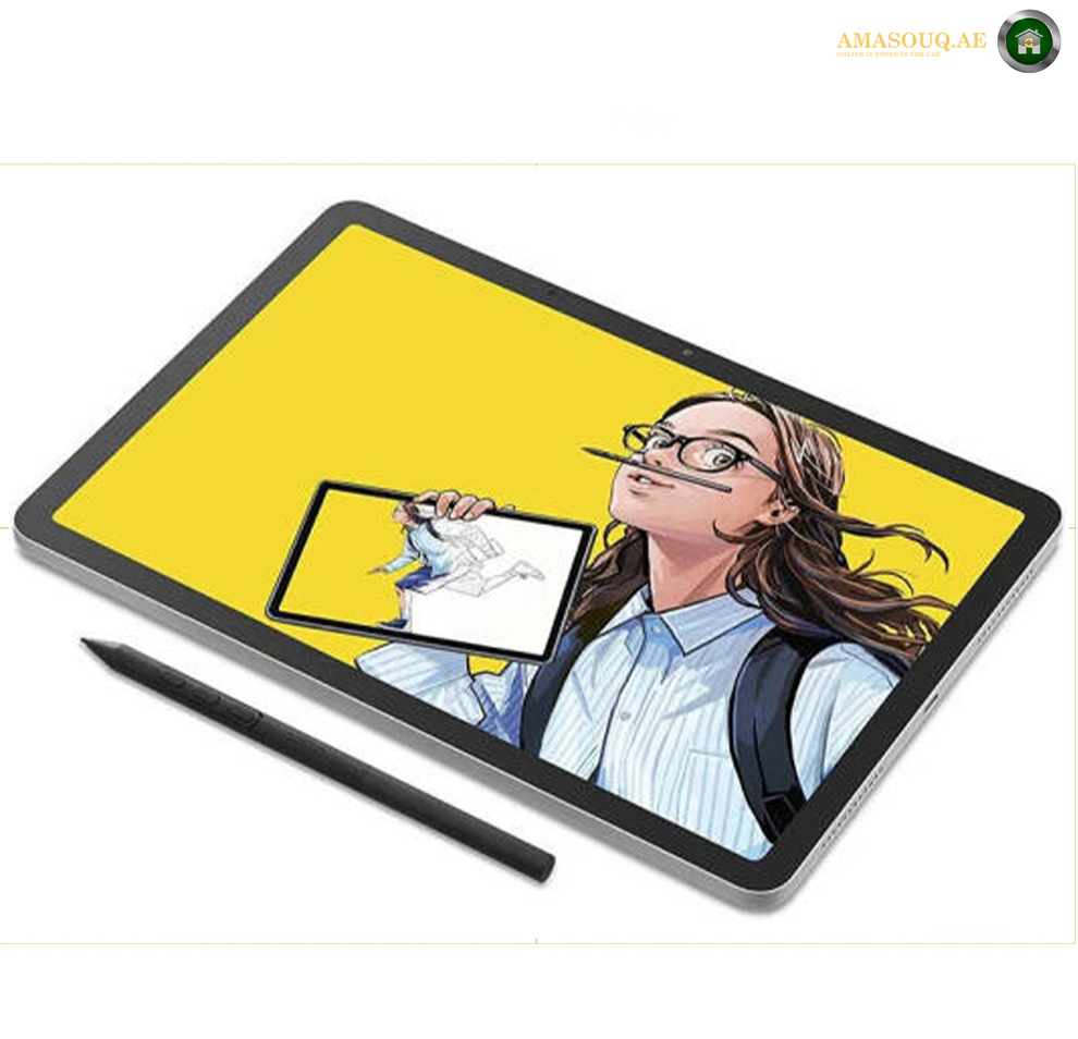 Wacom MovinkPad 11 Android Mobile Drawing Tablet, 11" 2K IPS, Mediatek Helio G99, 8GB RAM, 128 GB Storage, Quick Draw Feature, with Battery-Free Slim Pro Pen 3, Android 14, Light Gray | DTHA116C