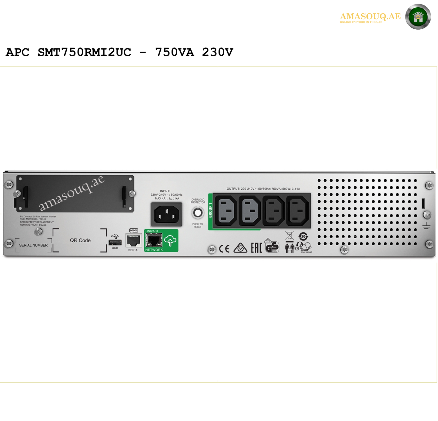 APC SMT750RMI2UC - 750VA / 230V