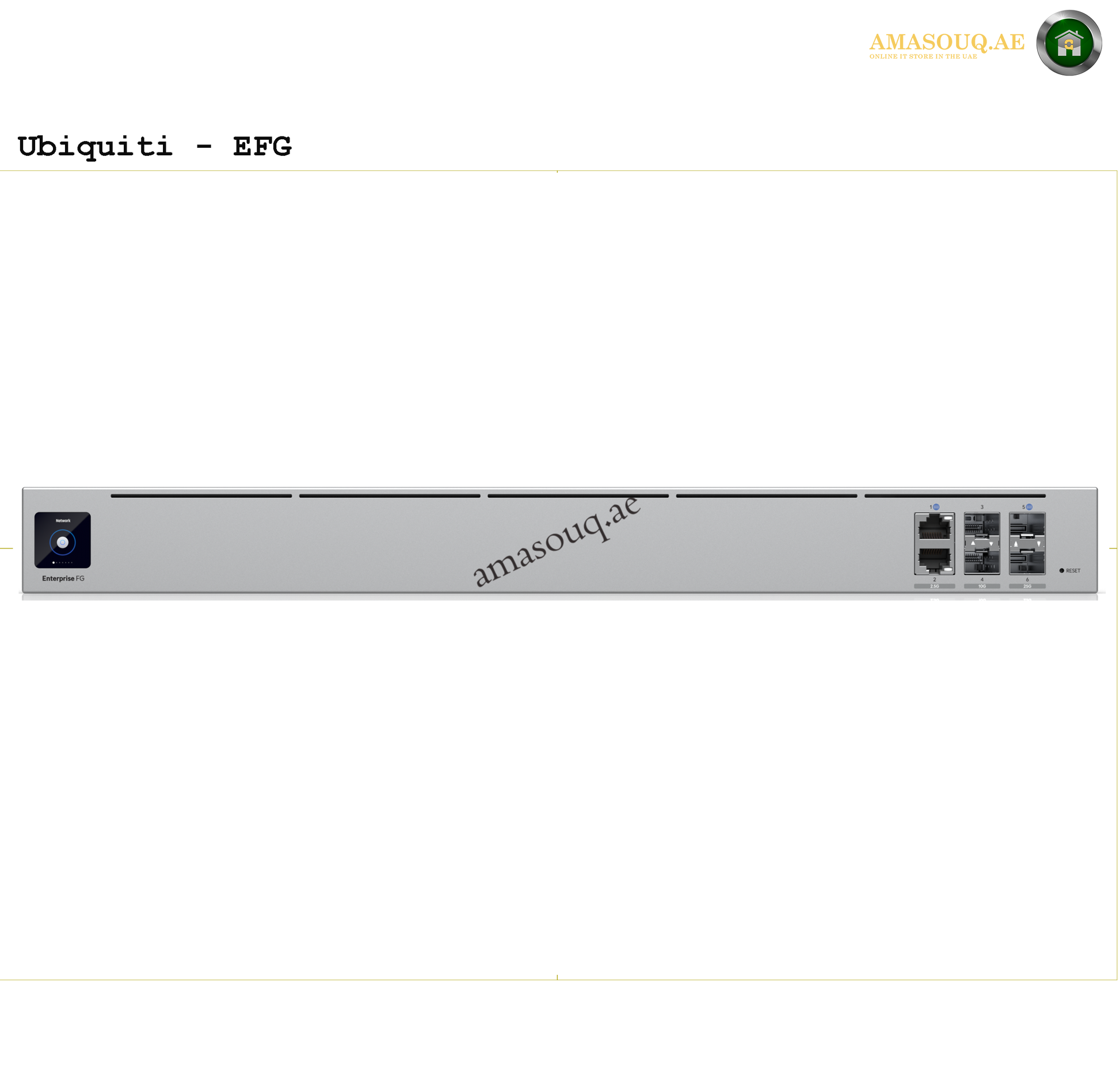 Ubiquiti Enterprise Fortress Gateway - EFG | AMASOUQ.AE 3