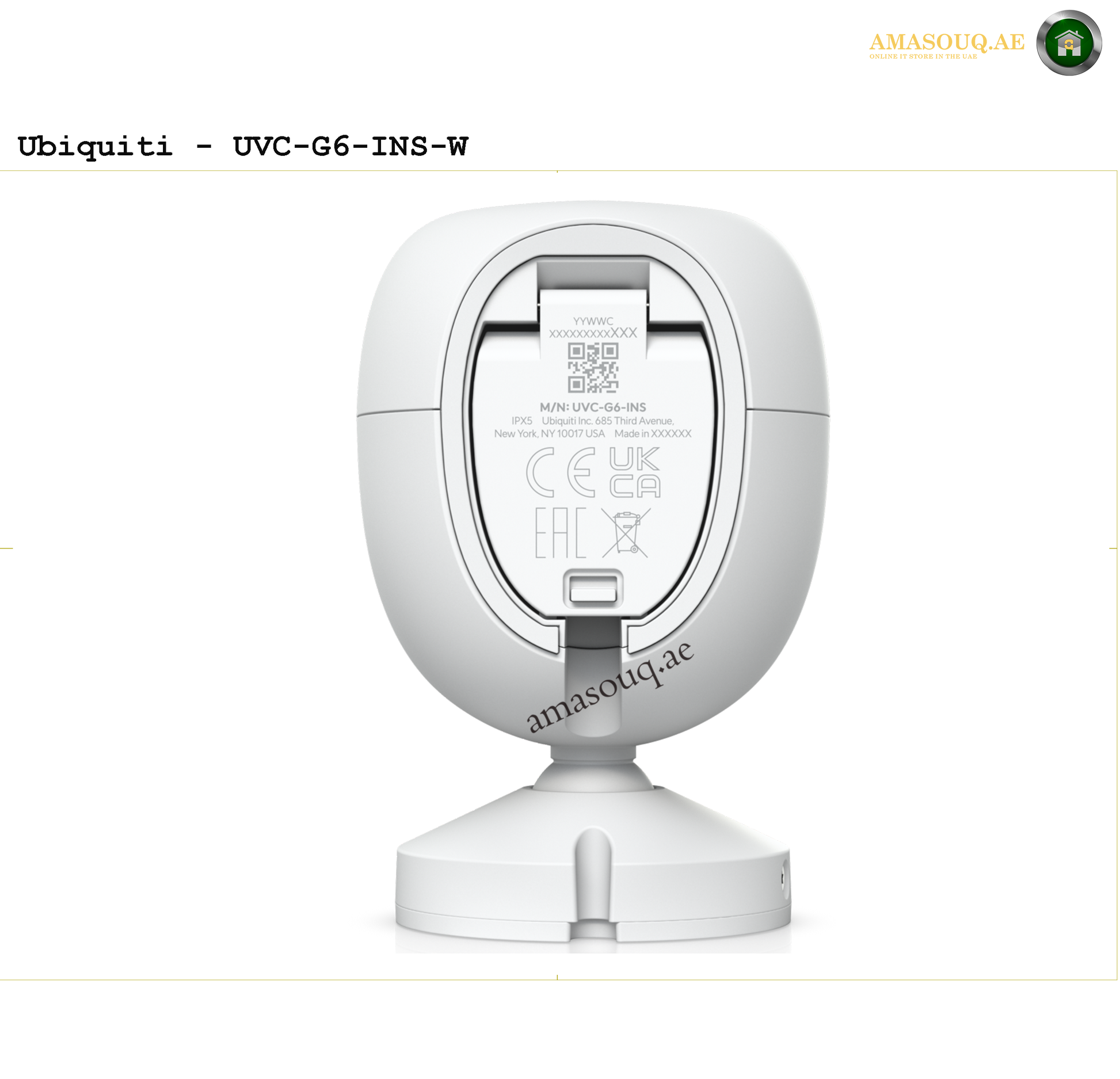 Ubiquiti Camera - G6 Instant - UVC-G6-INS-W | AMASOUQ.AE 2