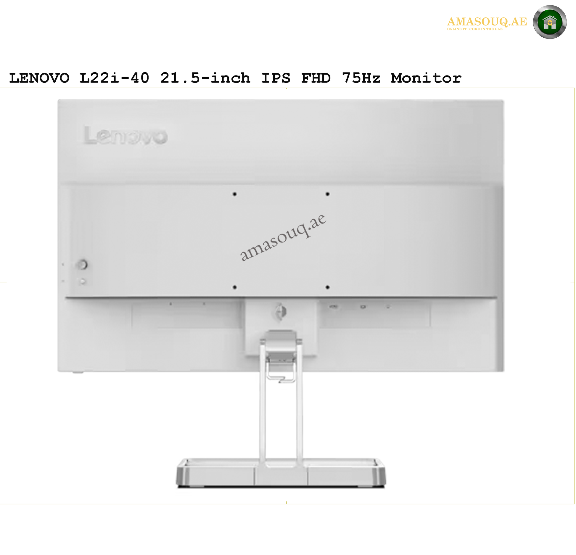 Lenovo Monitor - L22i-40 / 21.5" | AMASOUQ.AE 