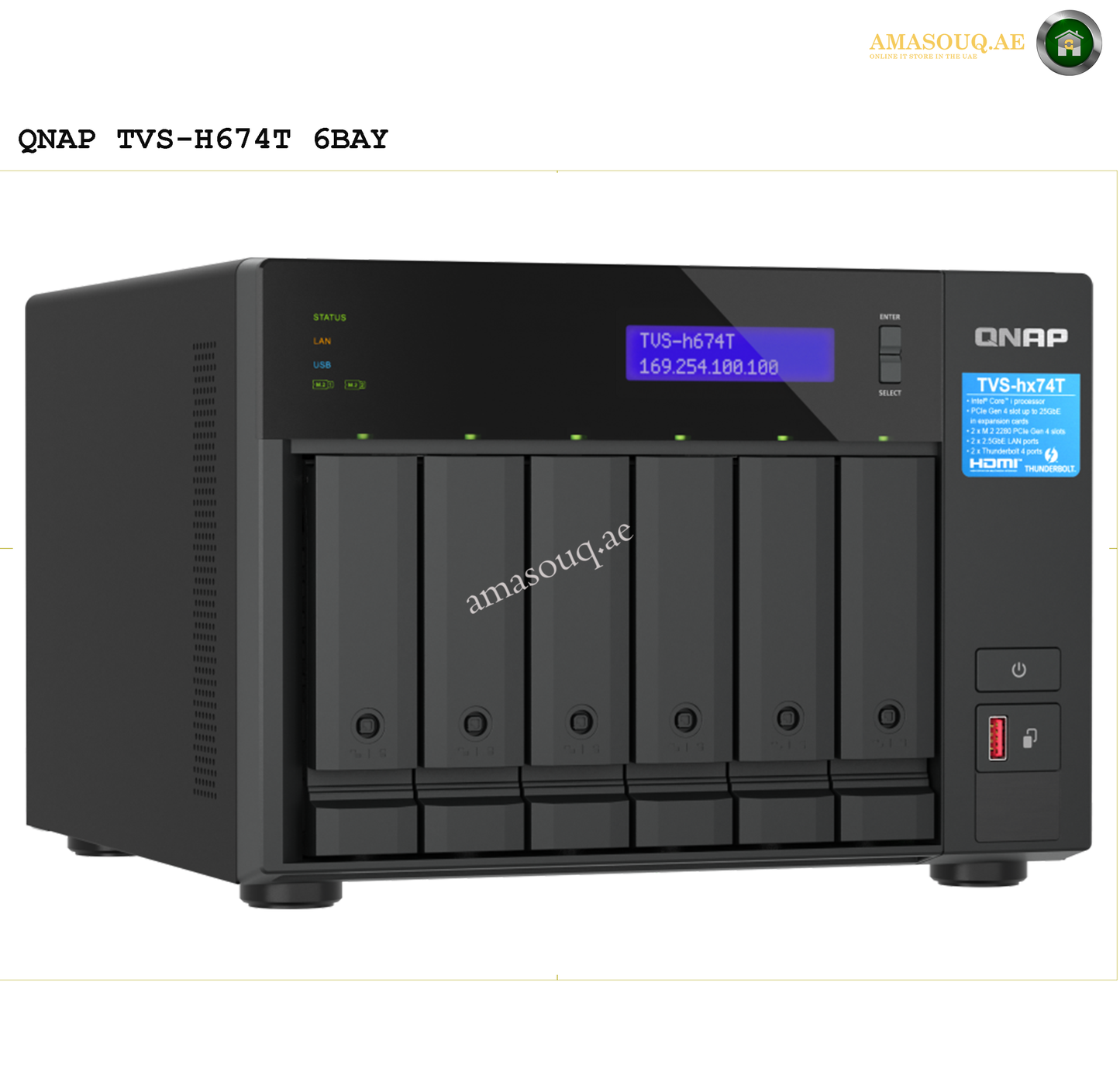 QNAP - Desktop Tower NAS - TVS 6 Bay