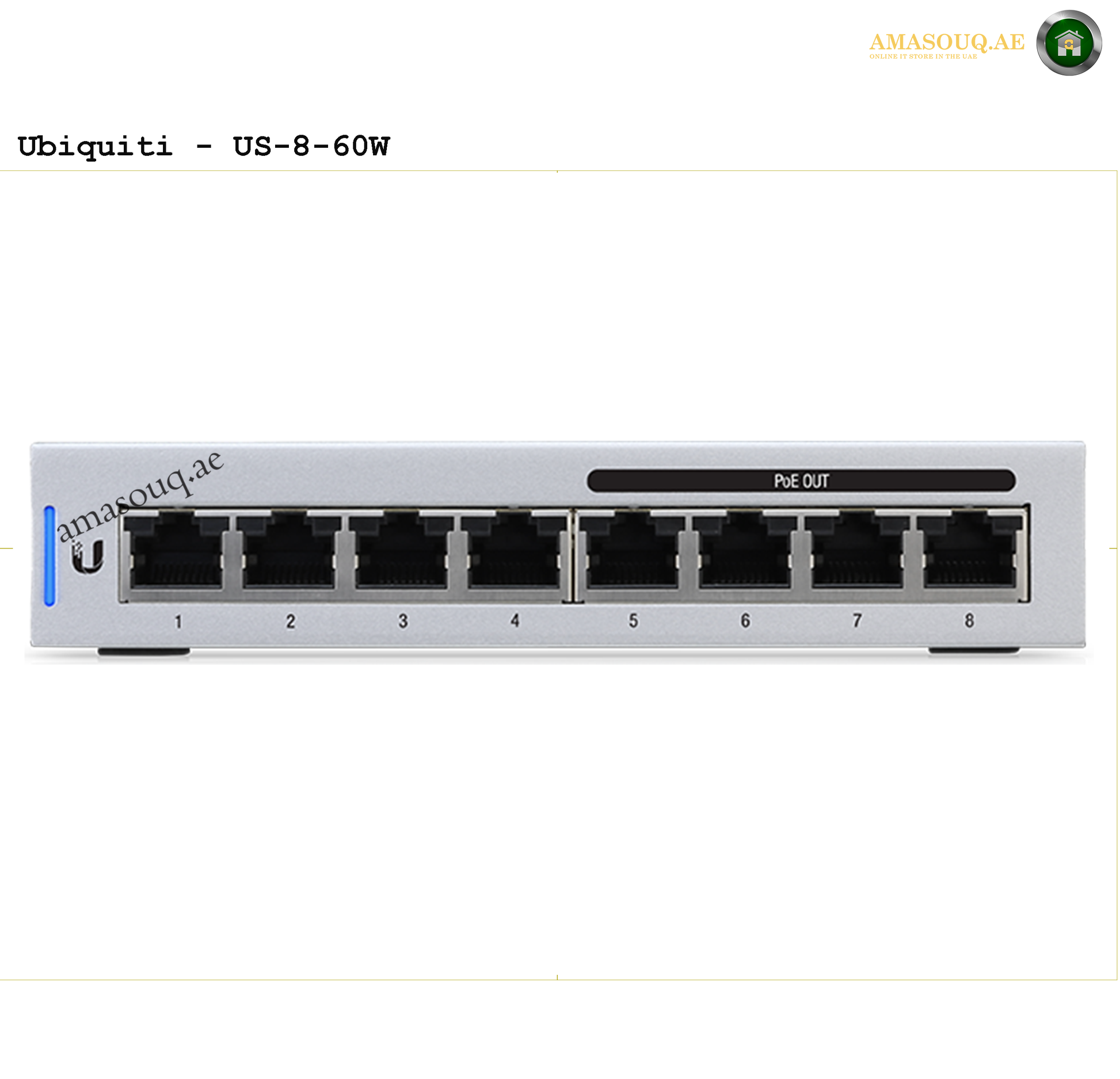 Ubiquiti - 8 PoE (Gen1) - US-8-60W | AMASOUQ.AE 2