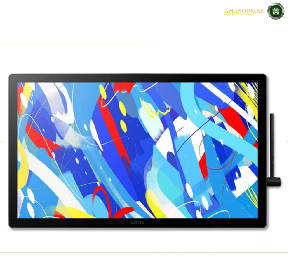 Wacom Cintiq 24 Touch Graphics Tablet, 23.8" Display, 1920x1080 Resolution, ExpressKeys, Tilt Support, Anti-Glare Screen, USB-C Connectivity, Ergonomic Stand | DTH246K0B